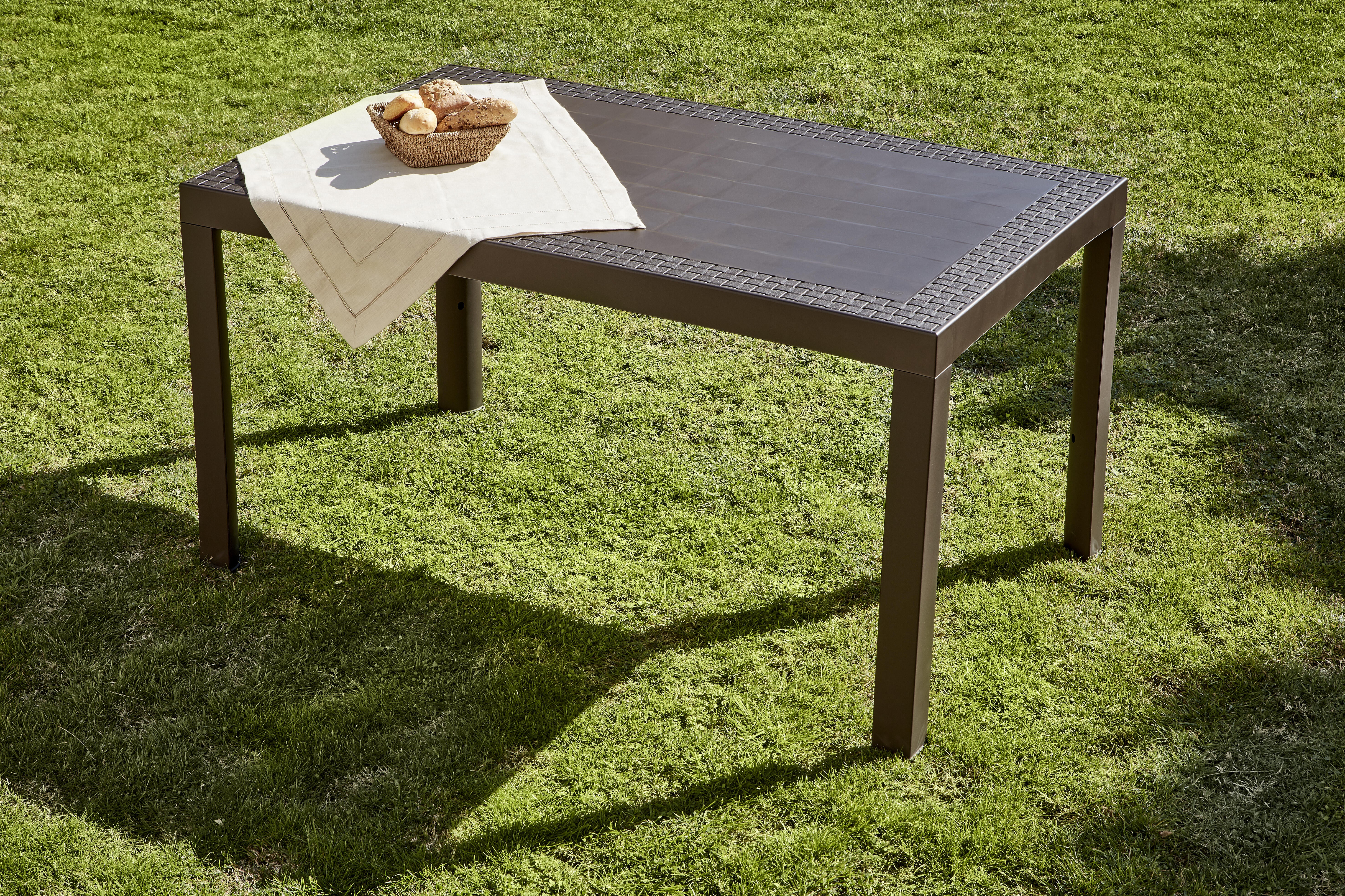Mesa de resema 140x85x73 cm castanho SP Berner - 4
