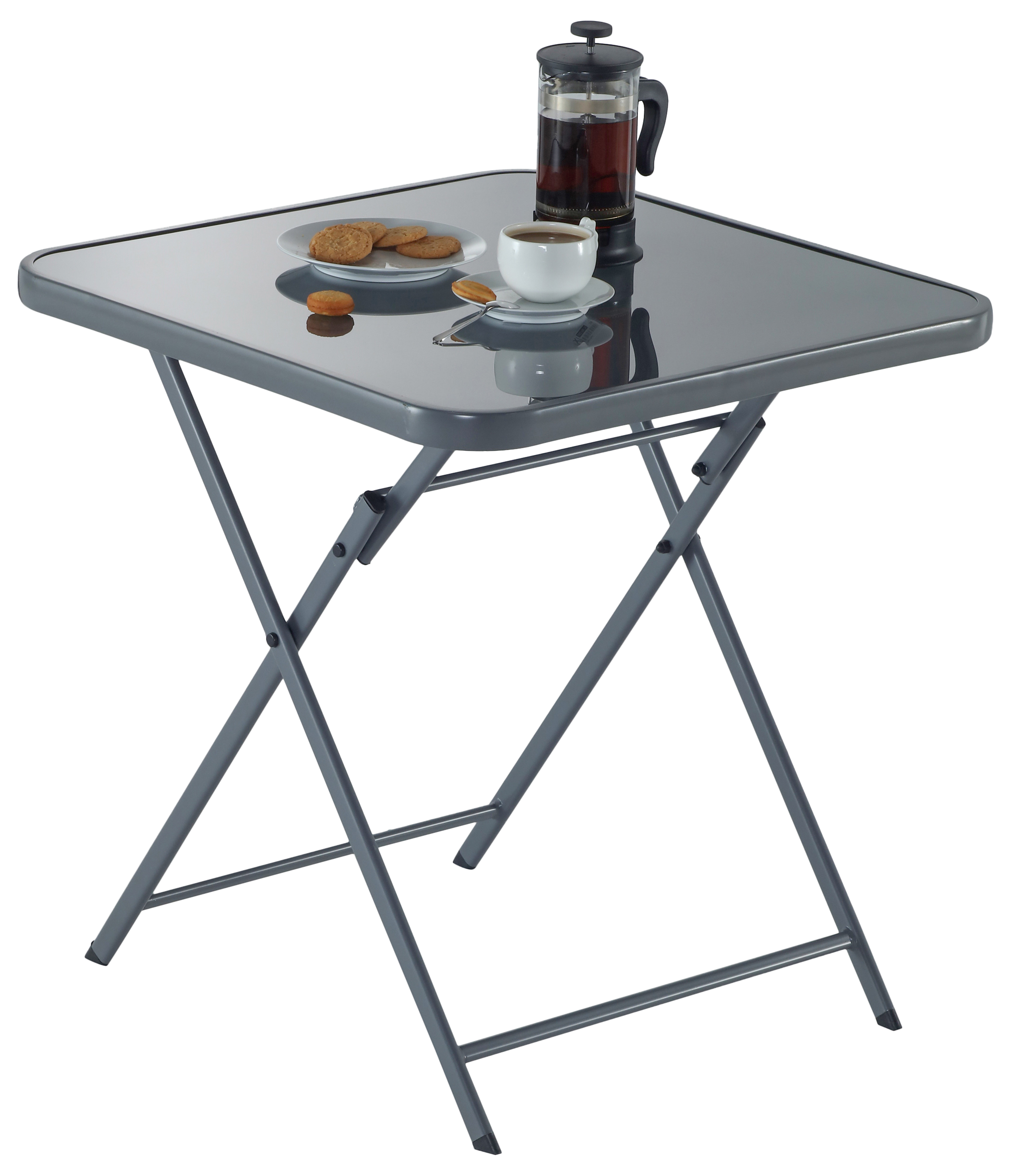 Mesa de metal NATERIAL PLEG EMYS 70X70CM ANTRACITE - 27