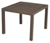 Mesa de jardín de comedor de polipropileno Quartet marrón de 95x74.5x95 cm