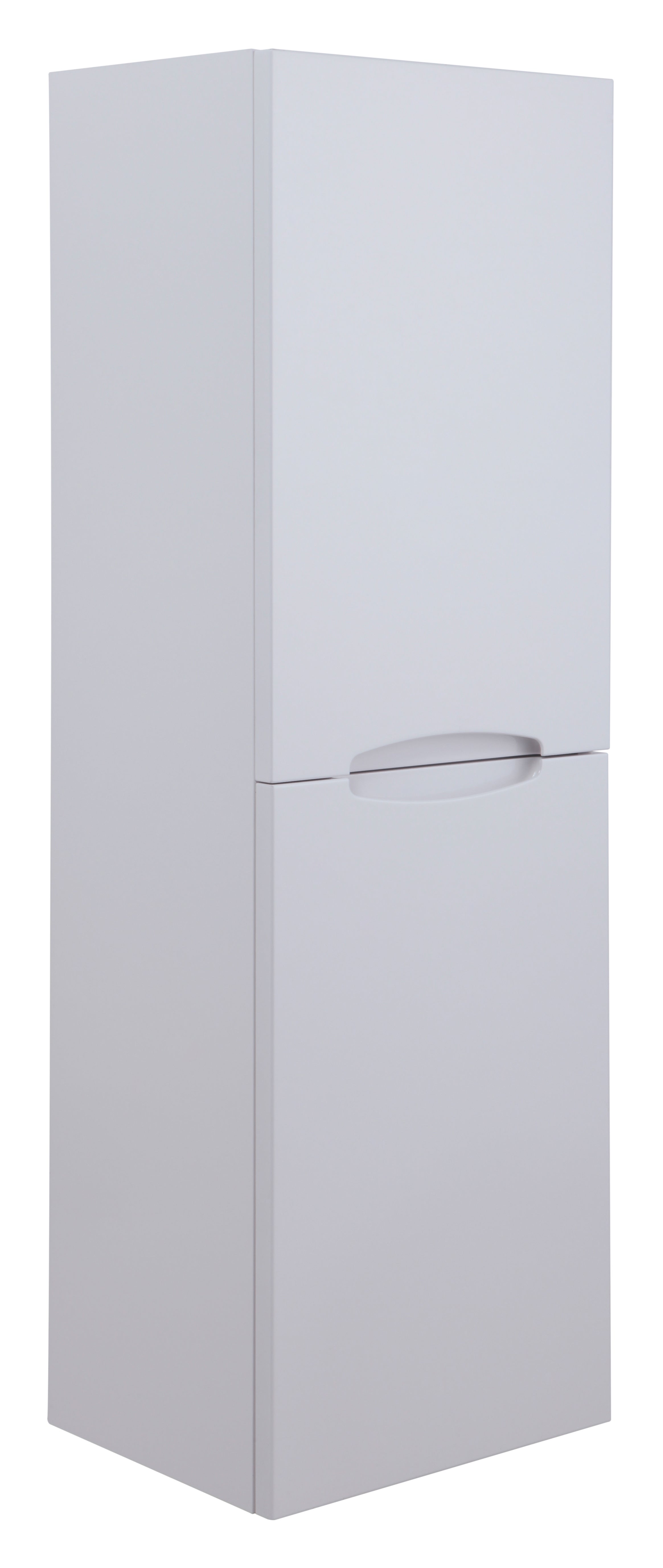 Columna de baño asimétrico blanco 35x110x27 cm