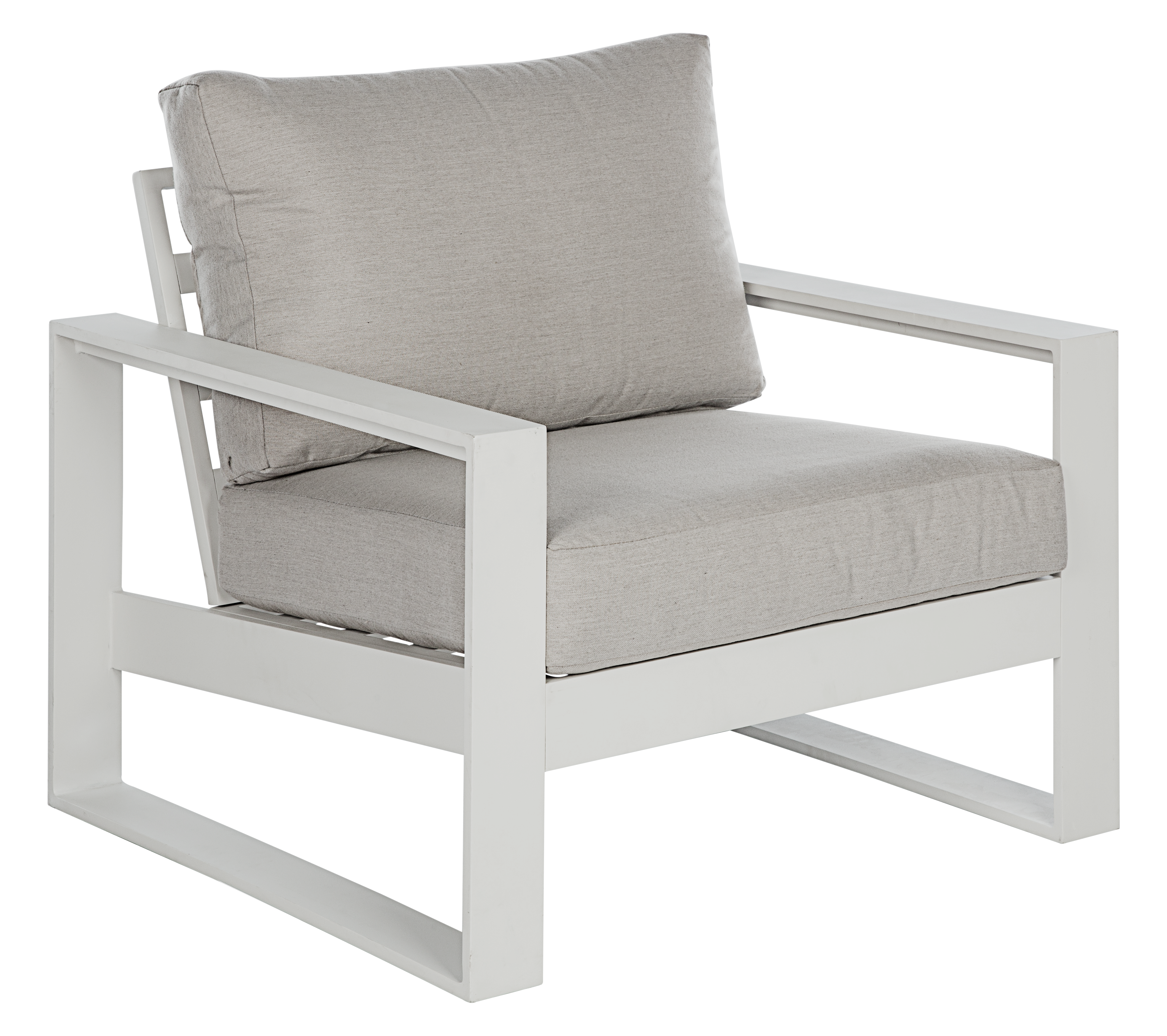 2 Cadeirões de jardim alumínio branco Las Vegas Naterial - 22