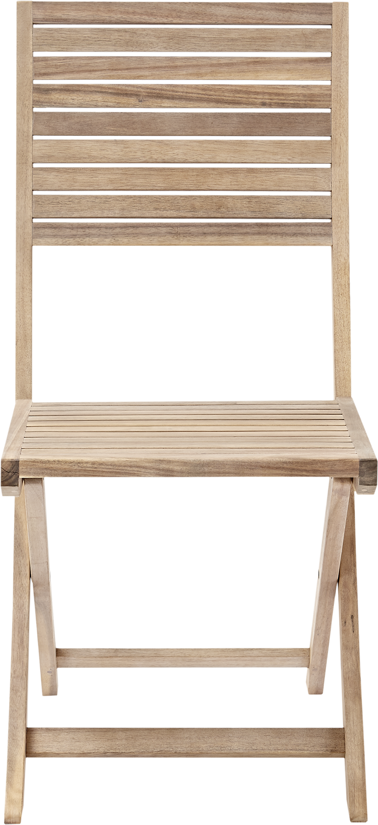 Sedia da giardino pieghevole in acacia Solaris NATERIAL, seduta in acacia beige - 17