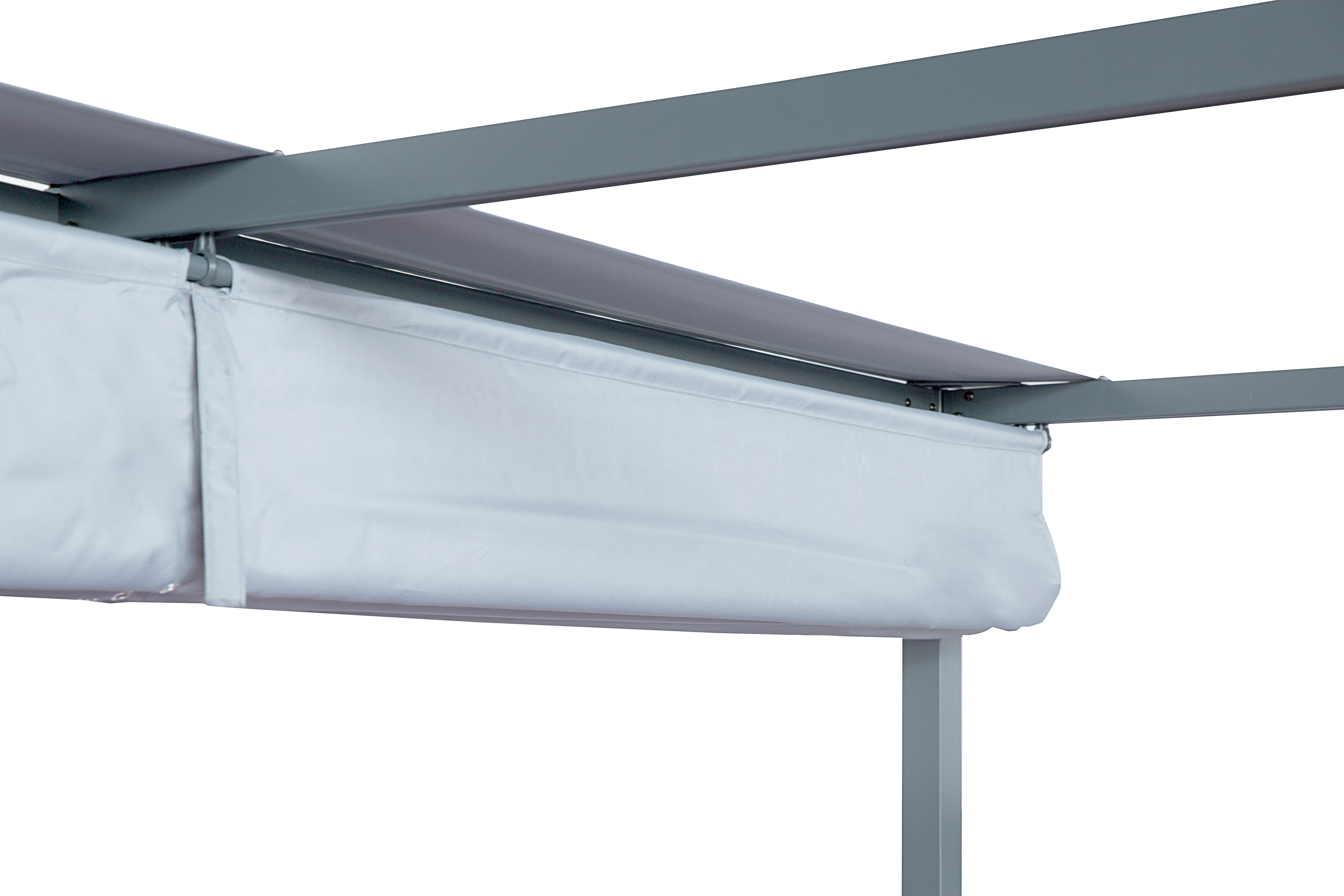 Cenador de aluminio con toldo NATERIAL Horali de 297 x 297 cm gris - 13