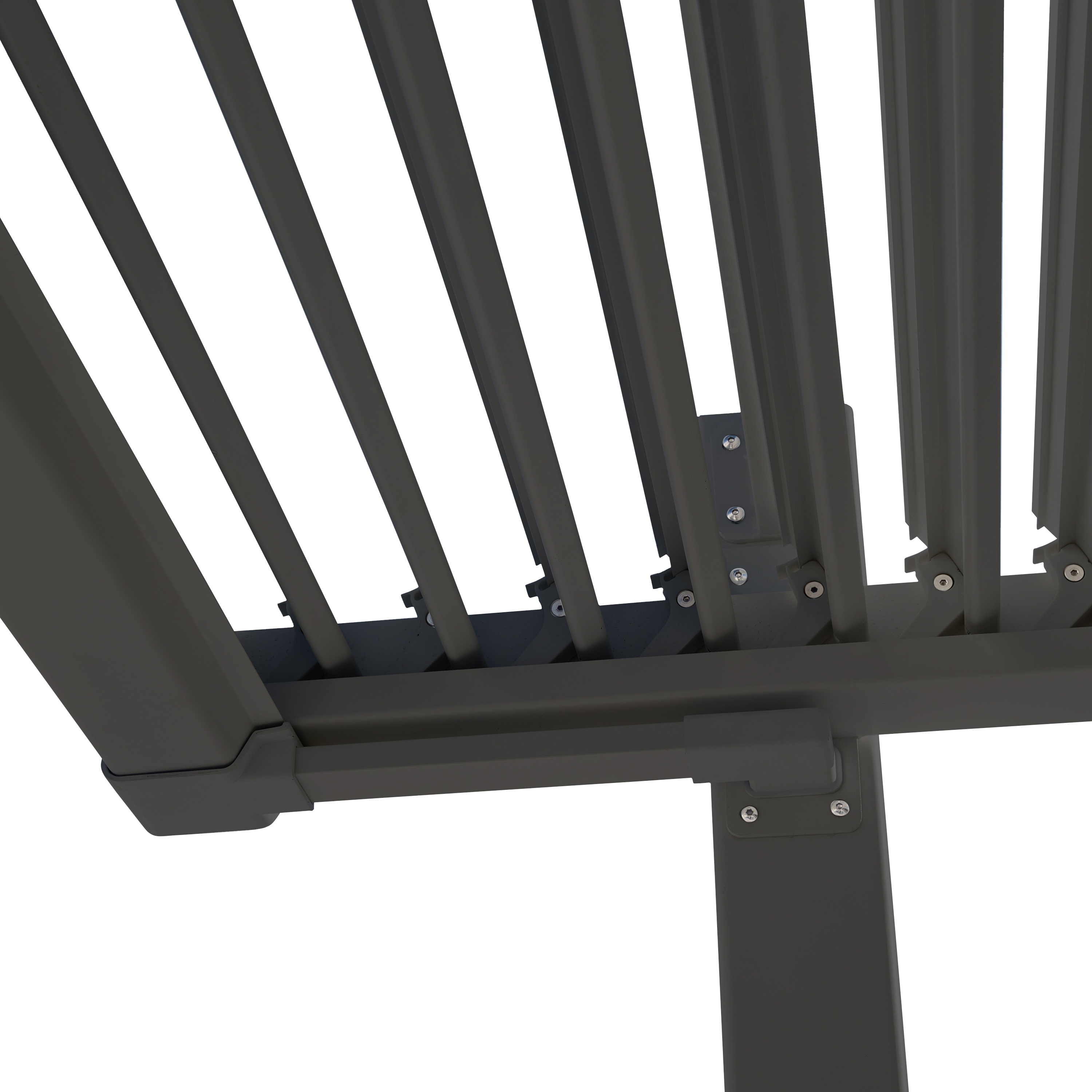 Pérgola de alumínio NATERIAL PERSEA ANTRACITE 3,2X3,6M - 31