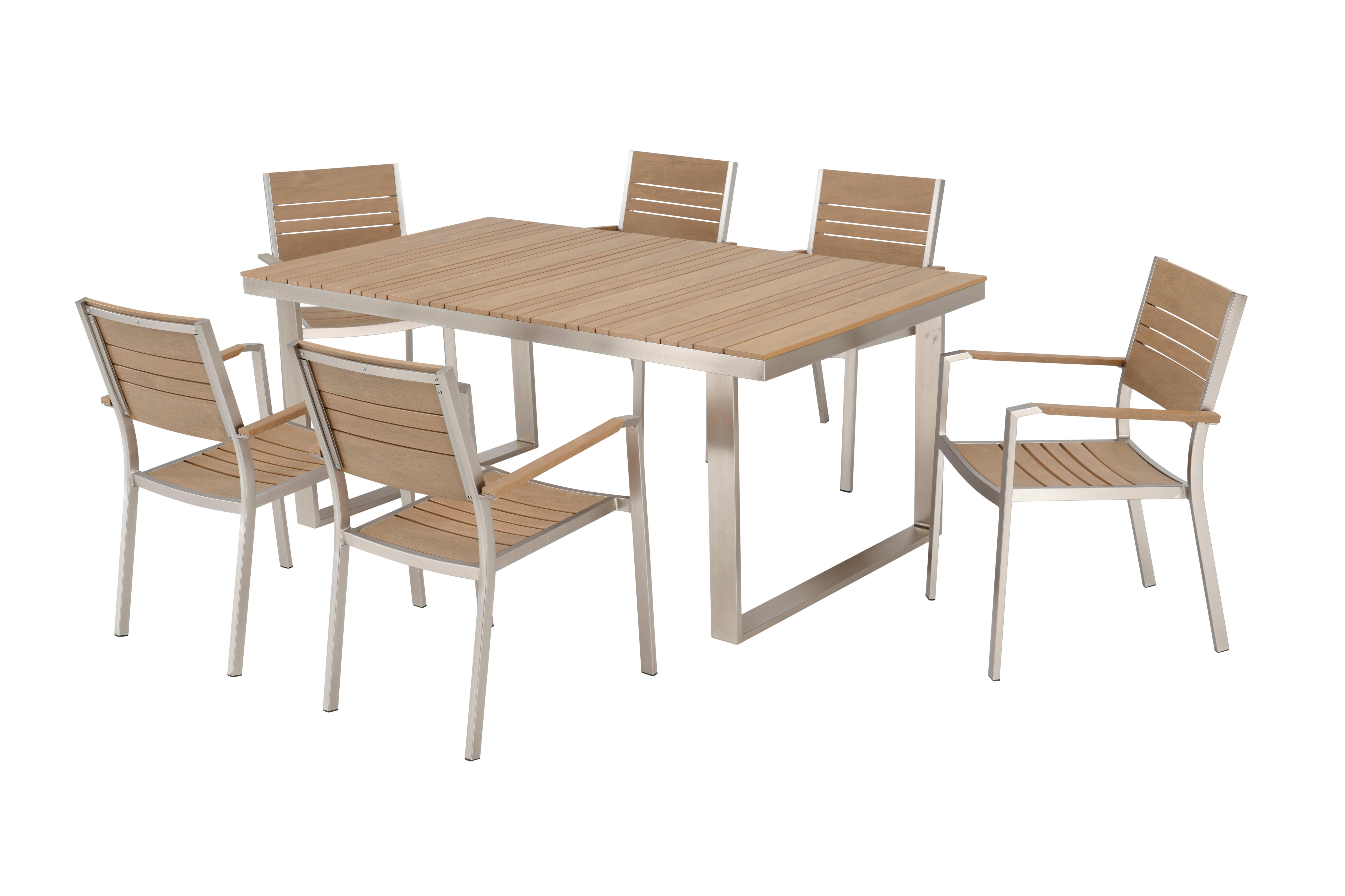 Cadeira de alumínio NATERIAL MENORCA 57X55CM POLYWOOD - 11