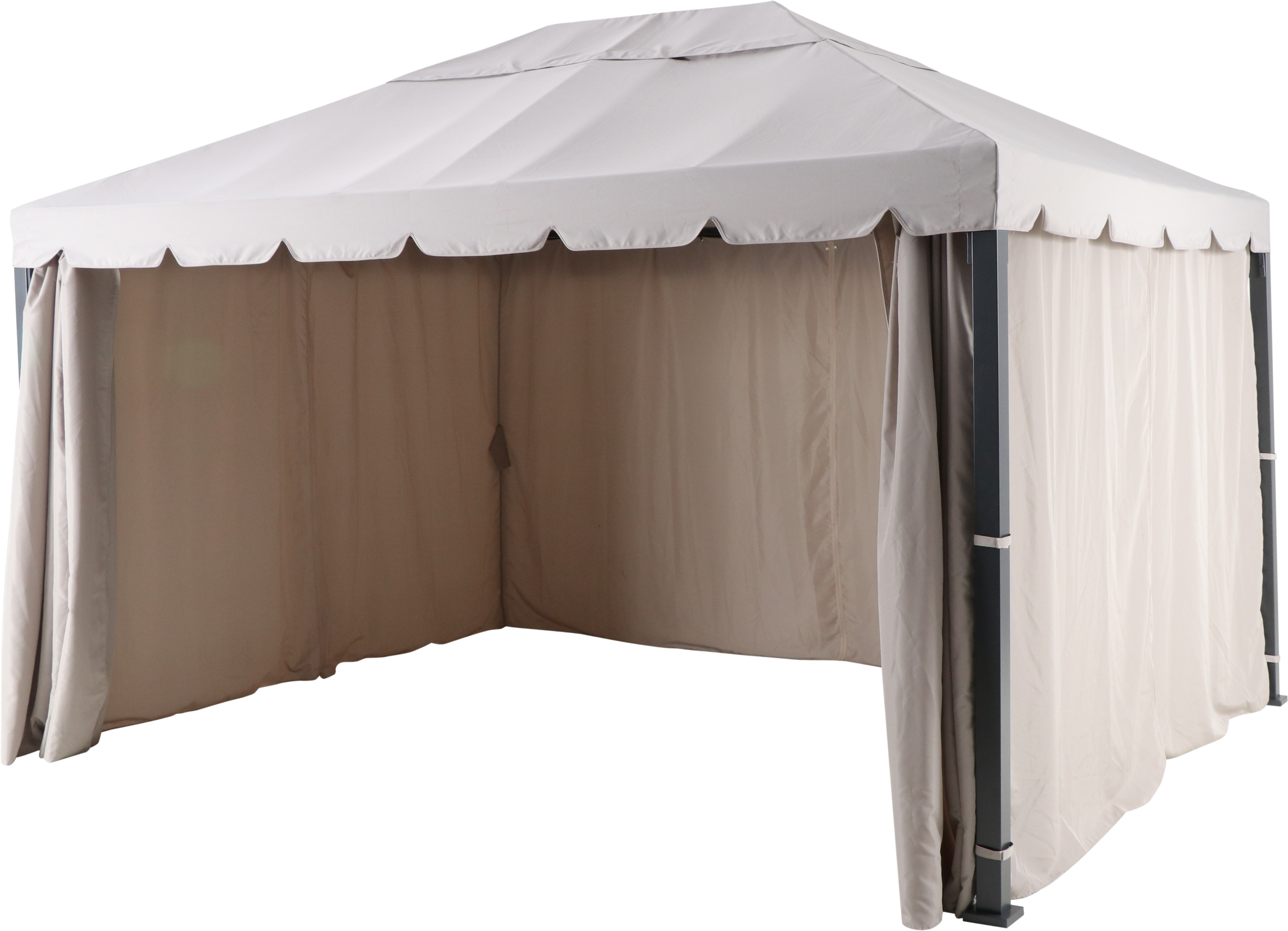 Carpa de acero y aluminio Ysis gris de 300x400 cm - 12