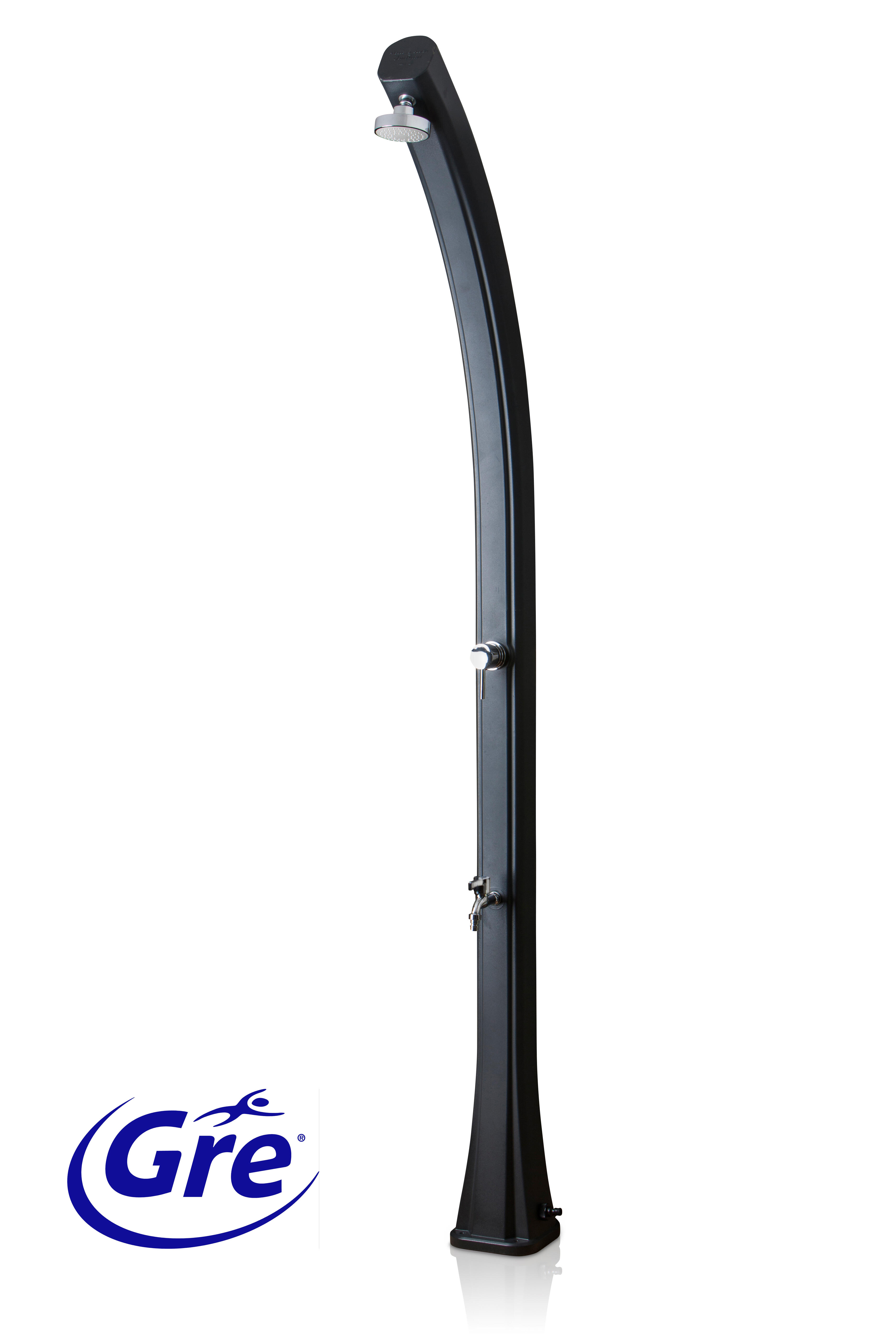 Ducha solar GRE de PVC de 25 L con lavapiés - 3