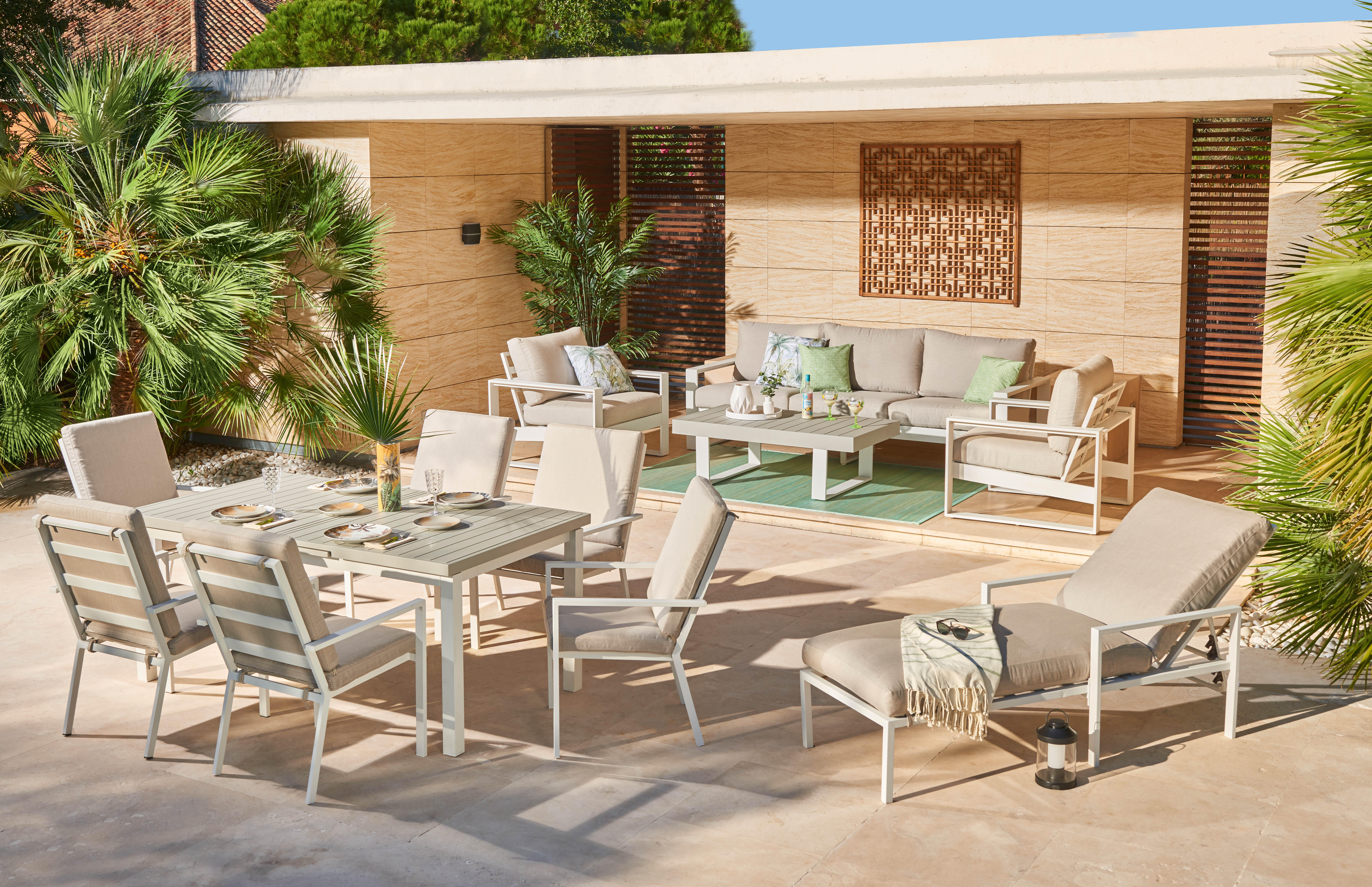 2 Cadeiras de alumínio NATERIAL LAS VEGAS BRANCO - 16