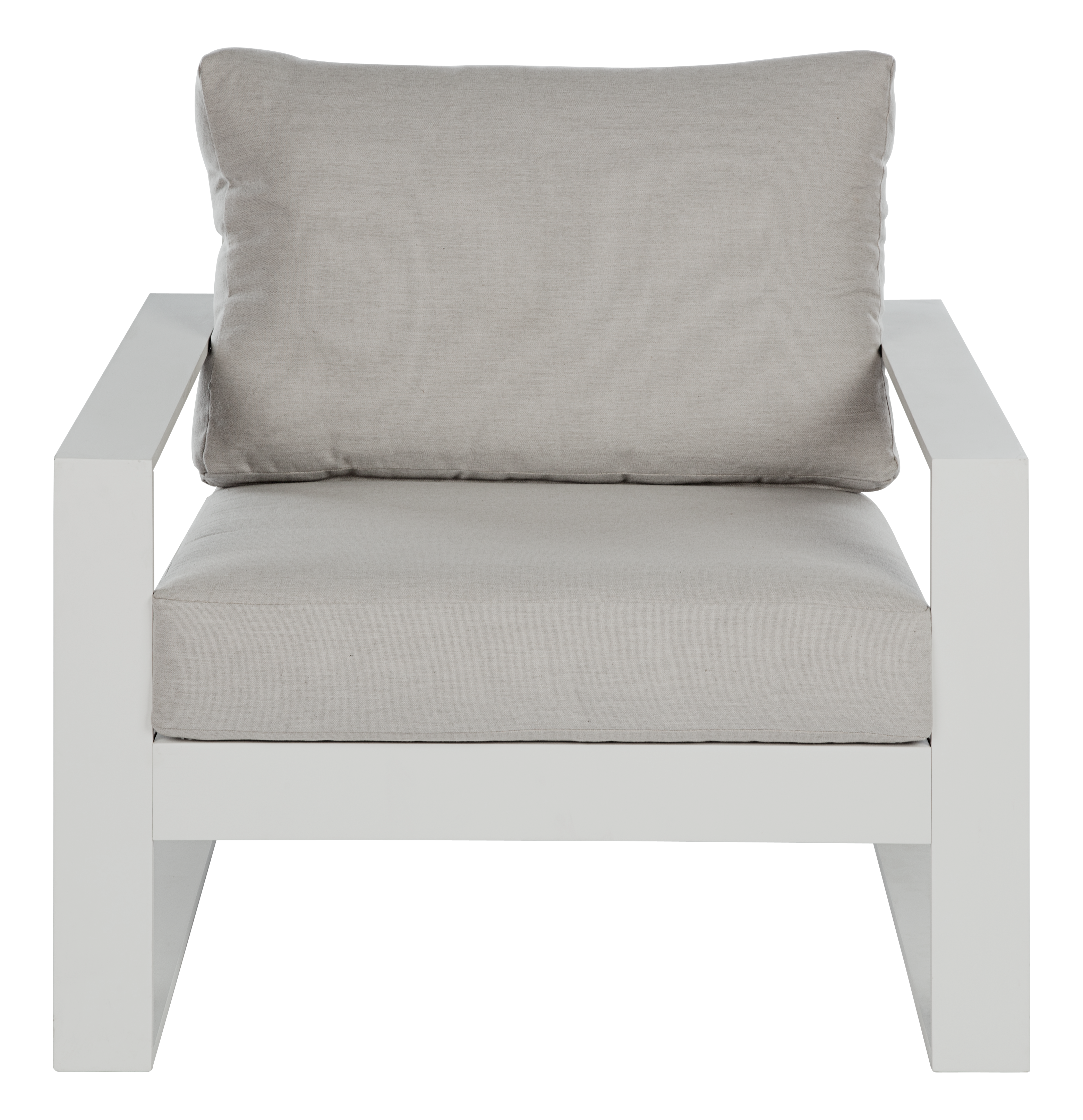 2 Cadeirões de jardim alumínio branco Las Vegas Naterial - 20