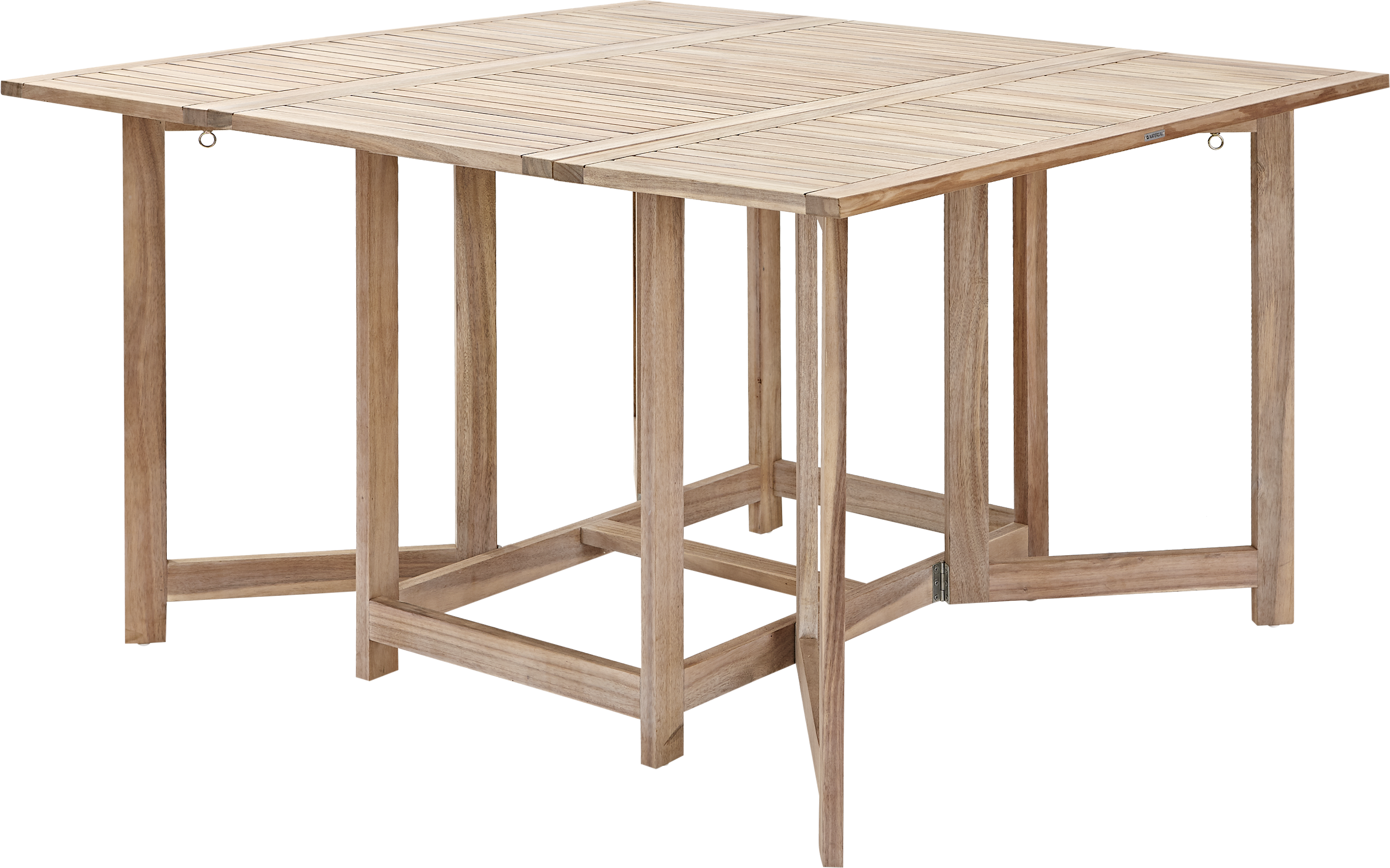 Set de muebles de exterior plegable de acacia NATERIAL Solis para 4 personas - 14