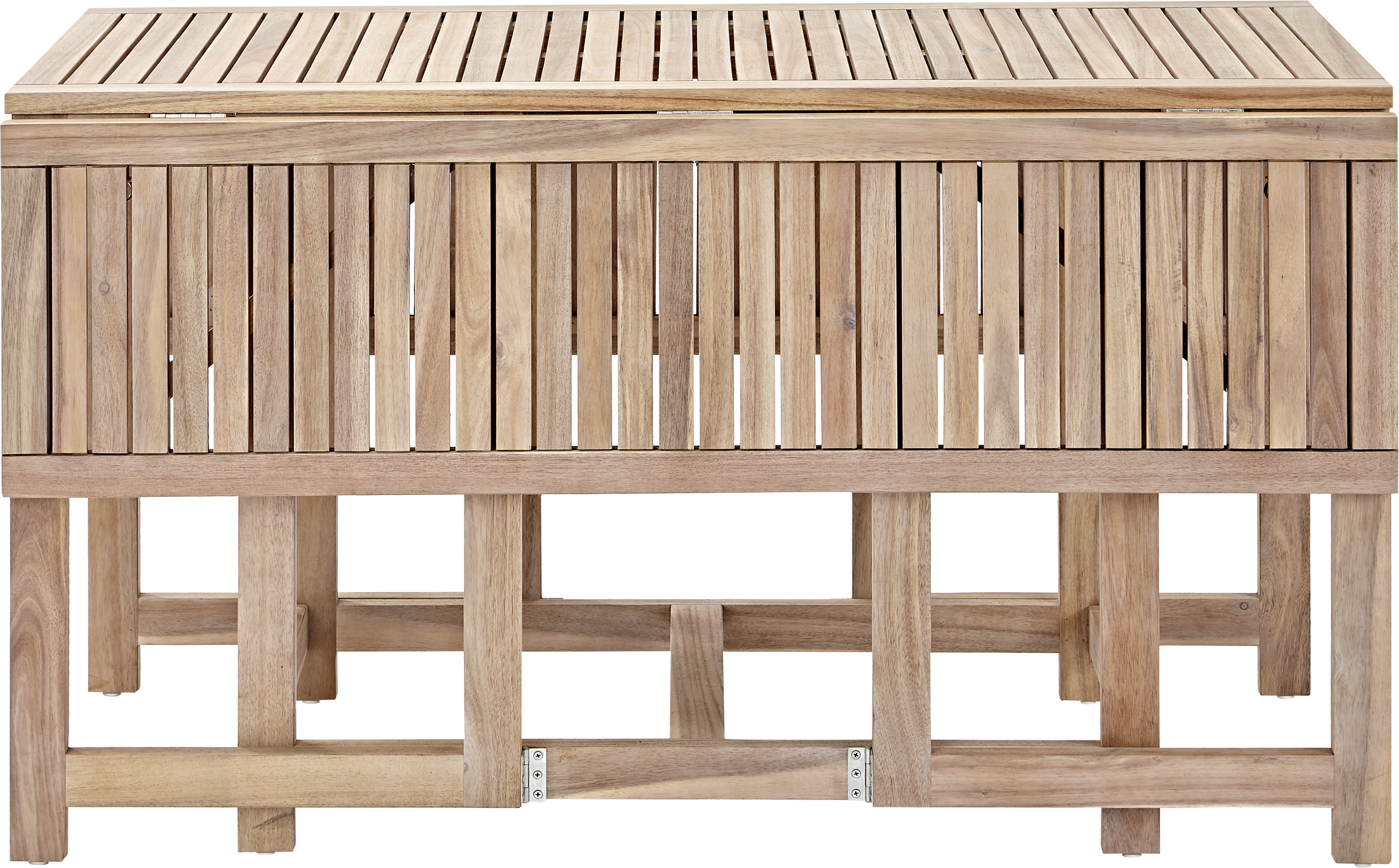 Set de muebles de exterior plegable de acacia NATERIAL Solis para 4 personas - 13