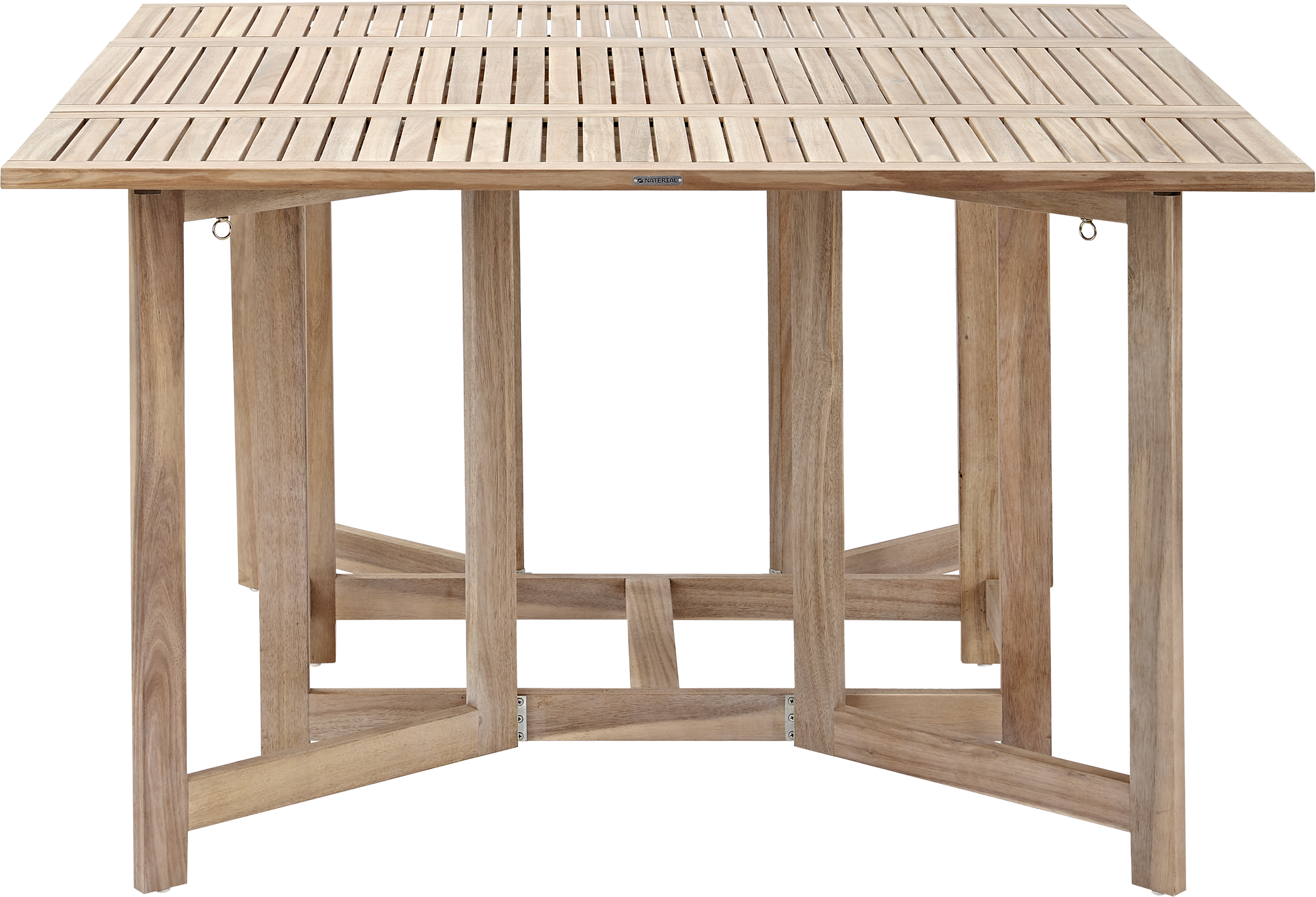 Set de muebles de exterior plegable de acacia NATERIAL Solis para 4 personas - 12