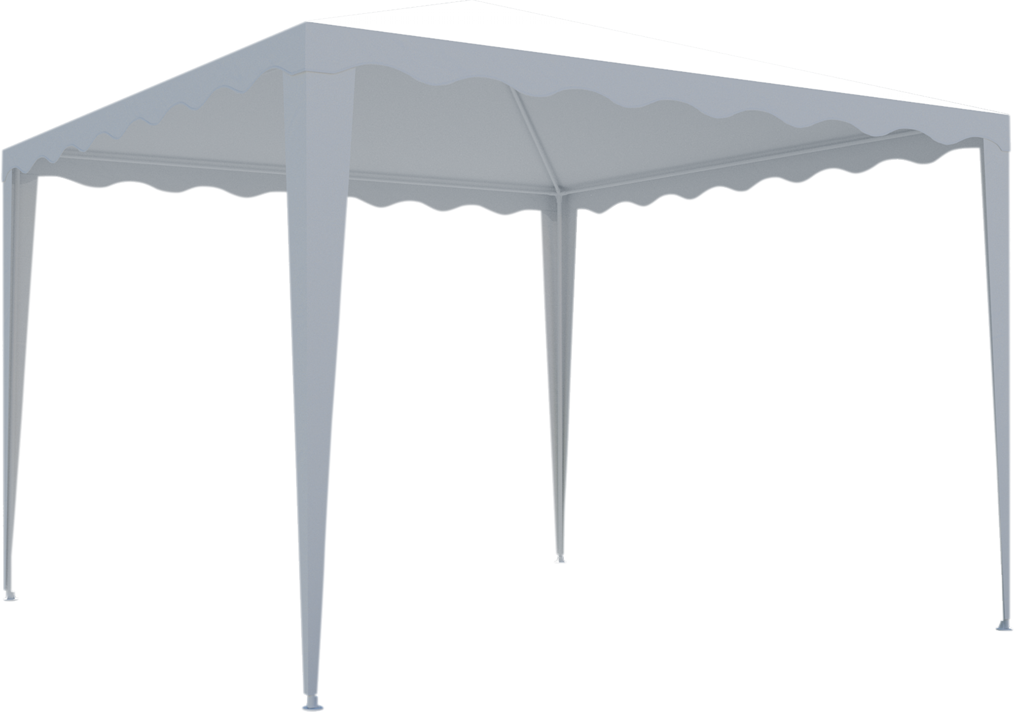 Tenda de metal NATERIAL BASIC PICO BRANCO 3X3M - 3