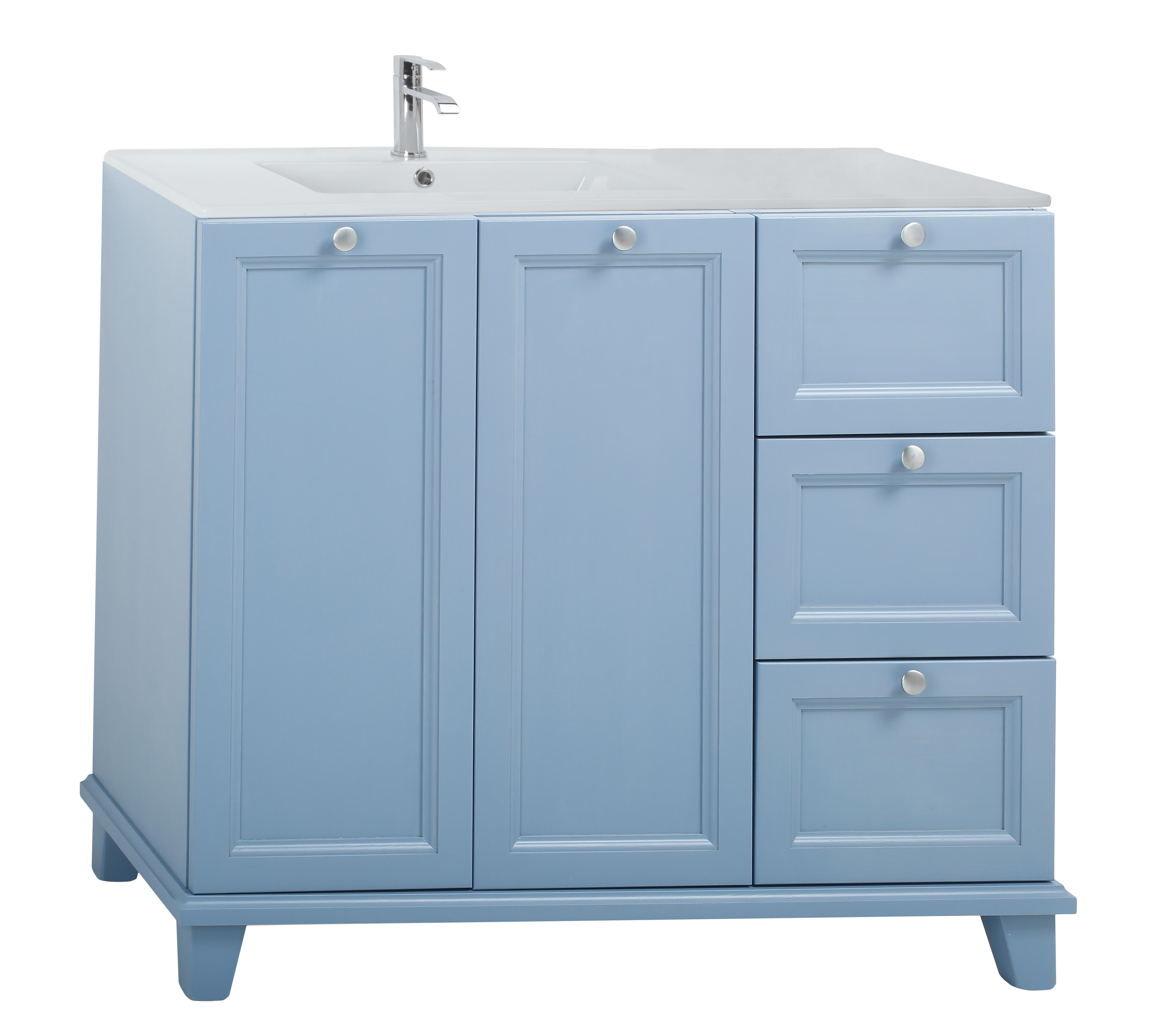 Mueble de baño unike azul 105x45 cm (lavabo no incluido)