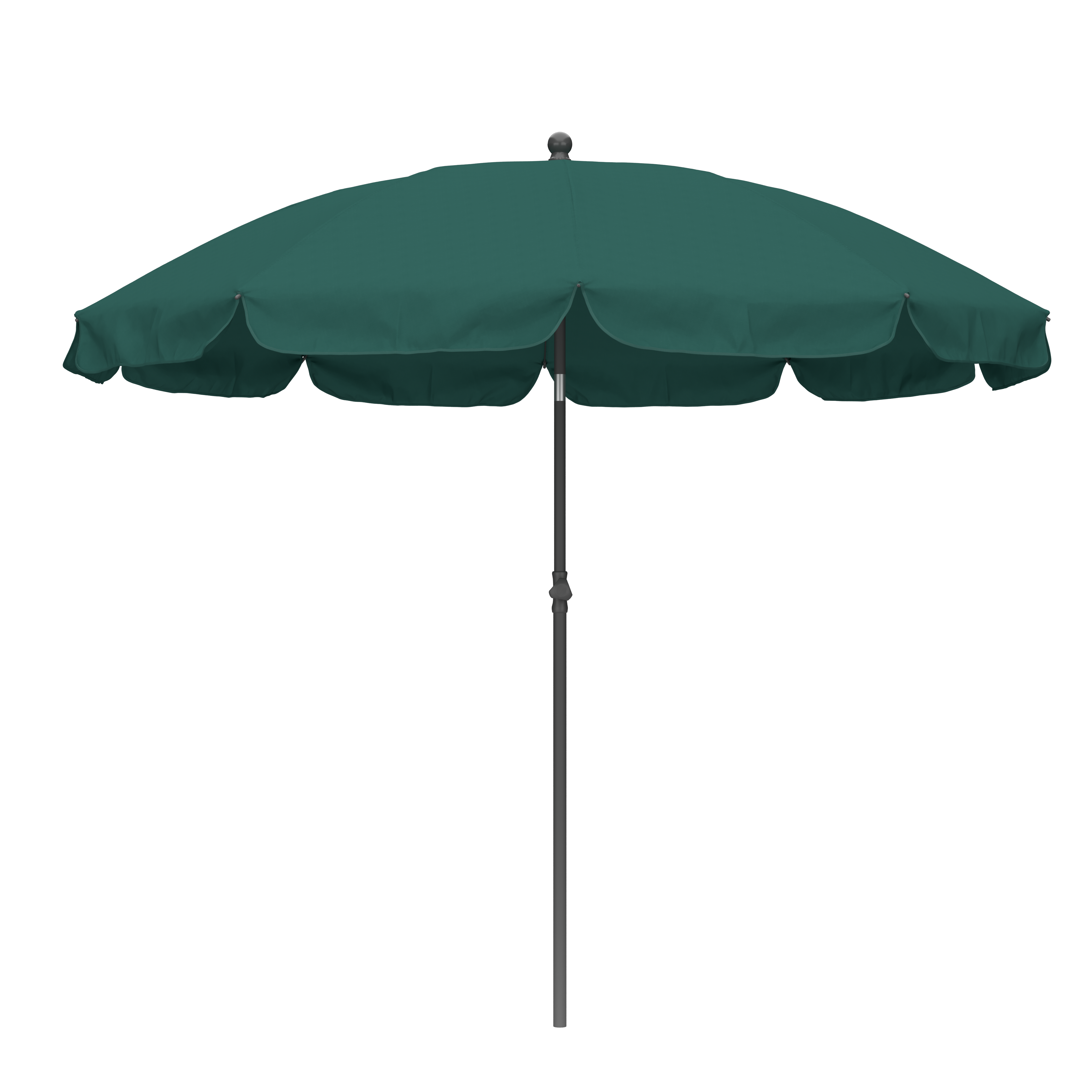 Parasol de mástil central redondo de acero COMATEX D250 verde ø 250 cm - 5
