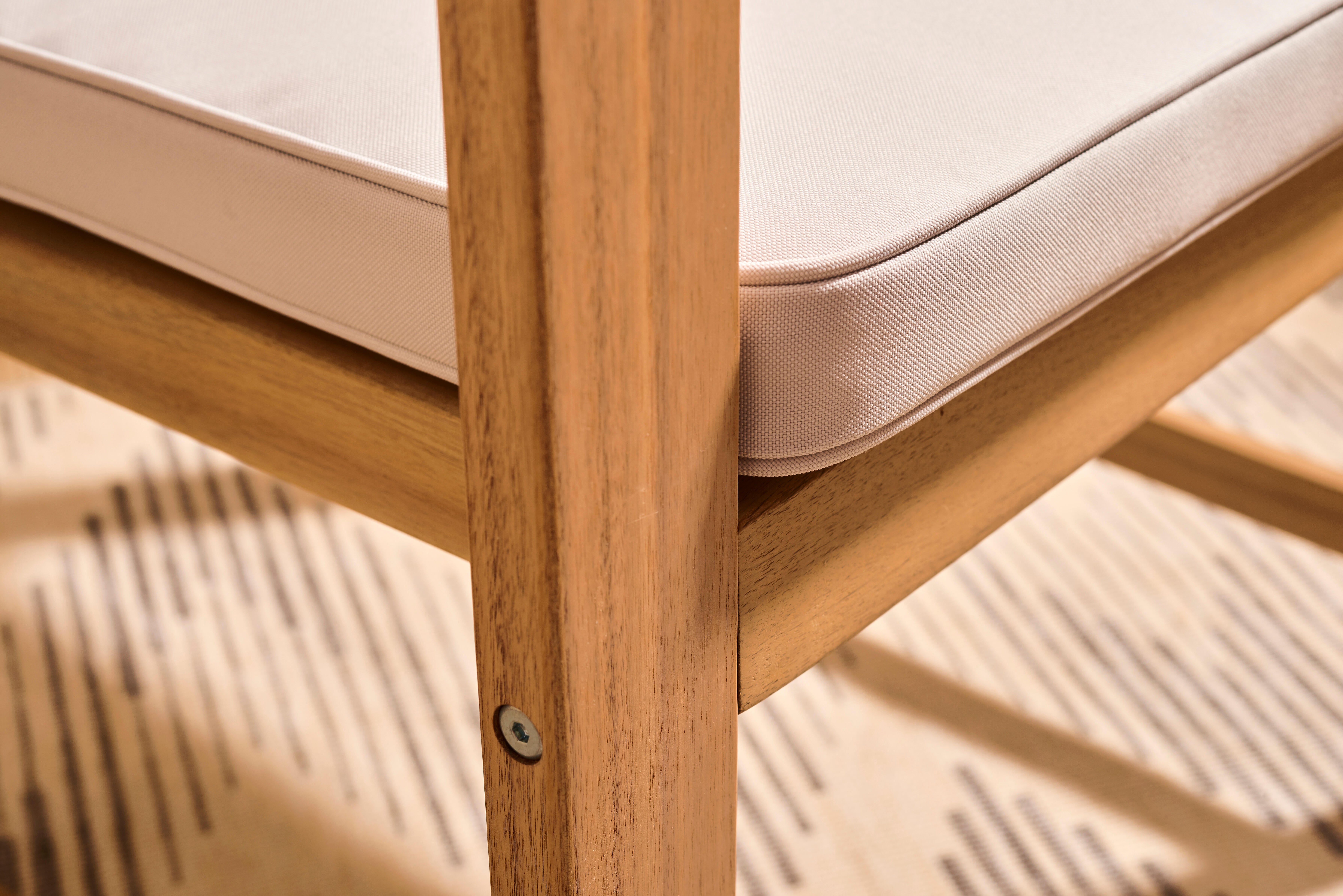 Set de muebles de exterior plegable de acacia NATERIAL Solis para 4 personas - 23