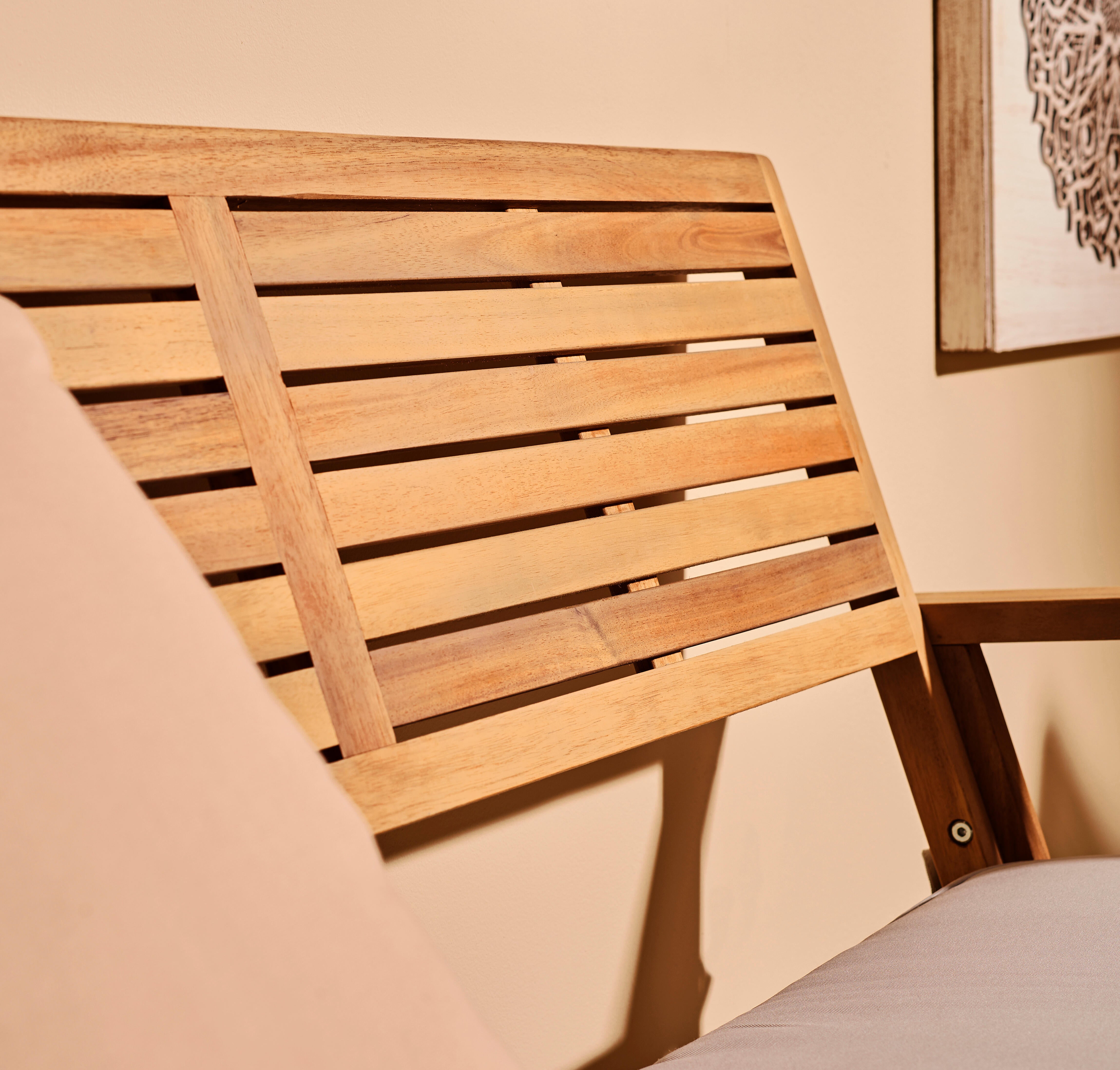 Set de muebles de exterior plegable de acacia NATERIAL Solis para 4 personas - 22