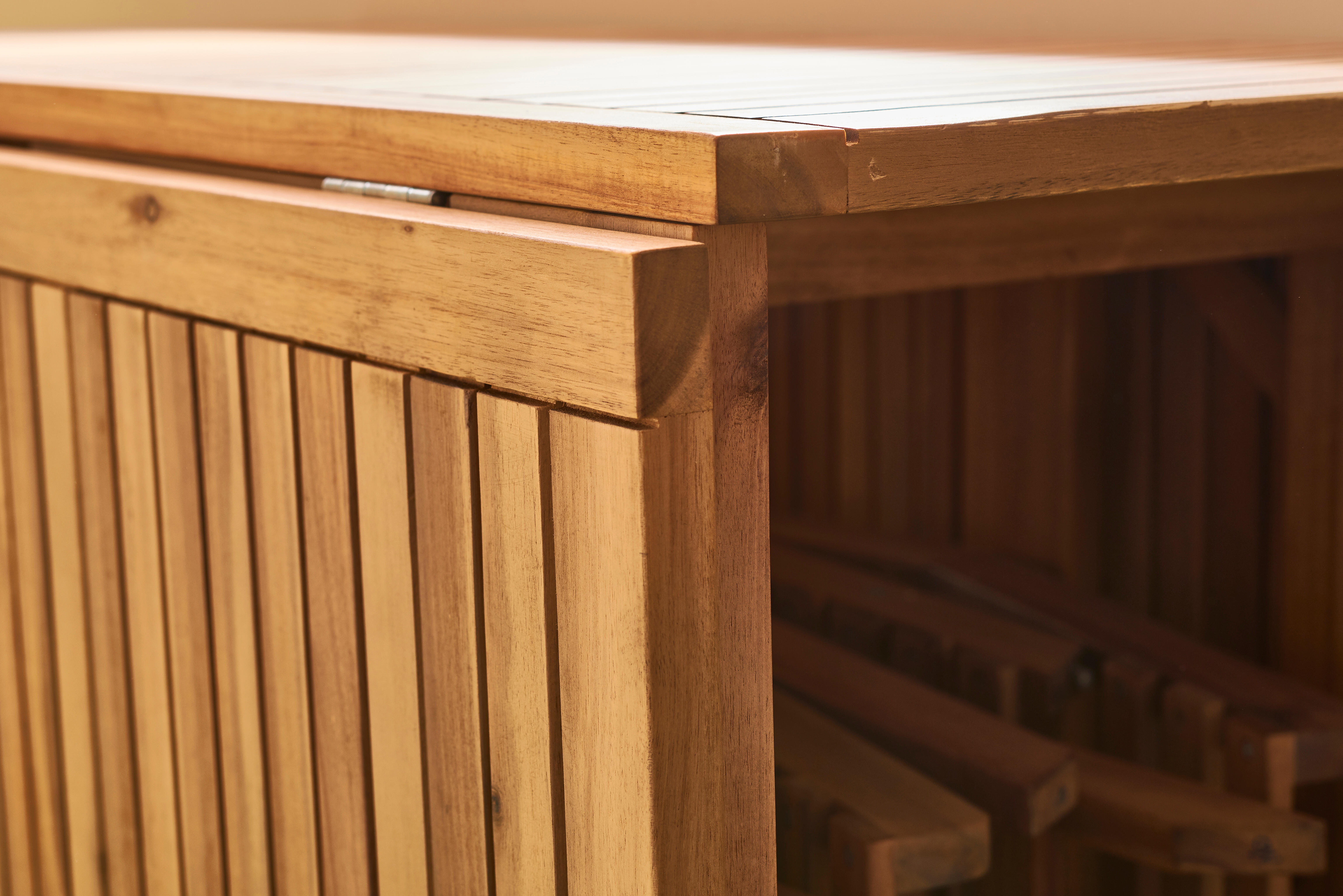 Set de muebles de exterior plegable de acacia NATERIAL Solis para 4 personas - 20