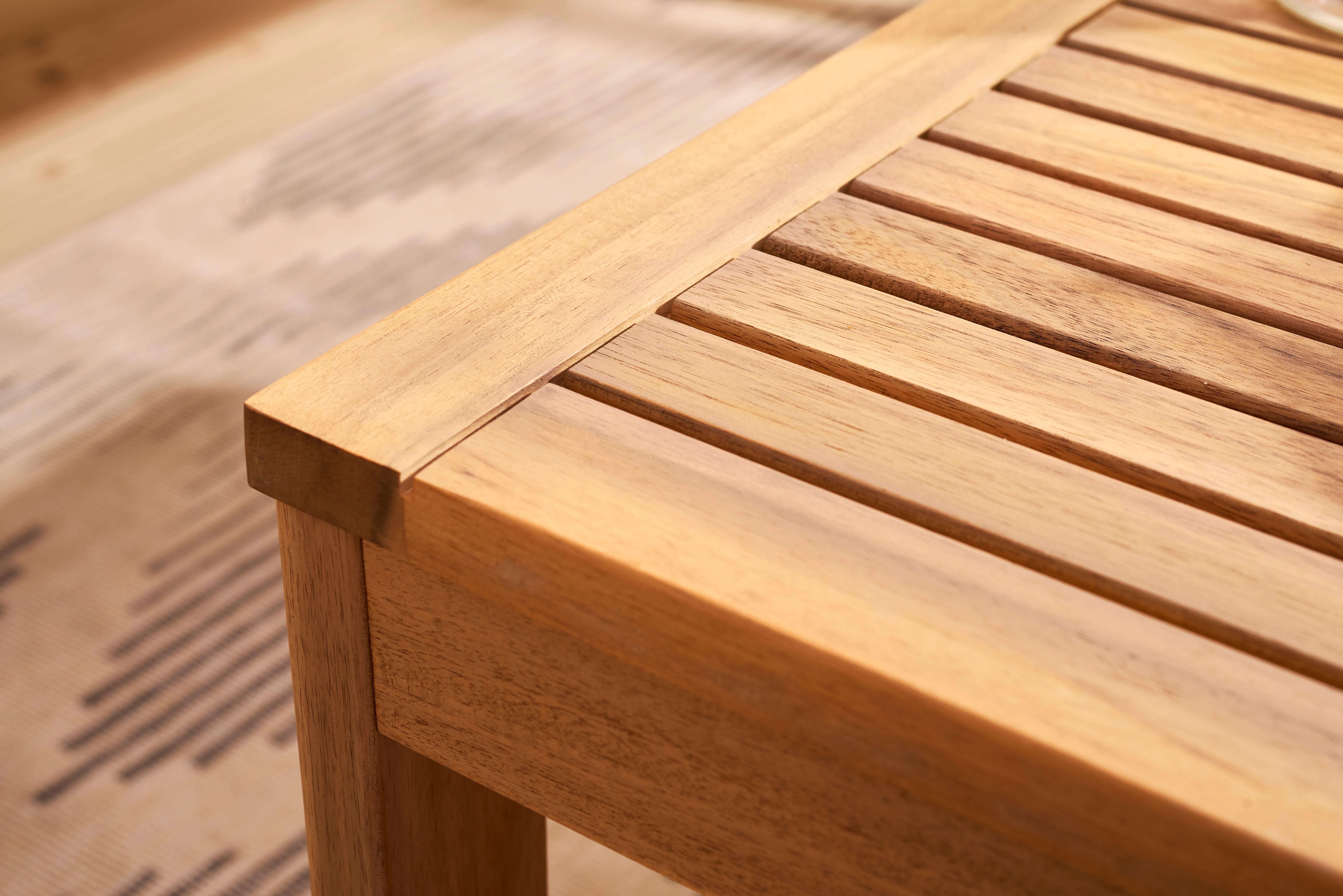 Set de muebles de exterior plegable de acacia NATERIAL Solis para 4 personas - 18