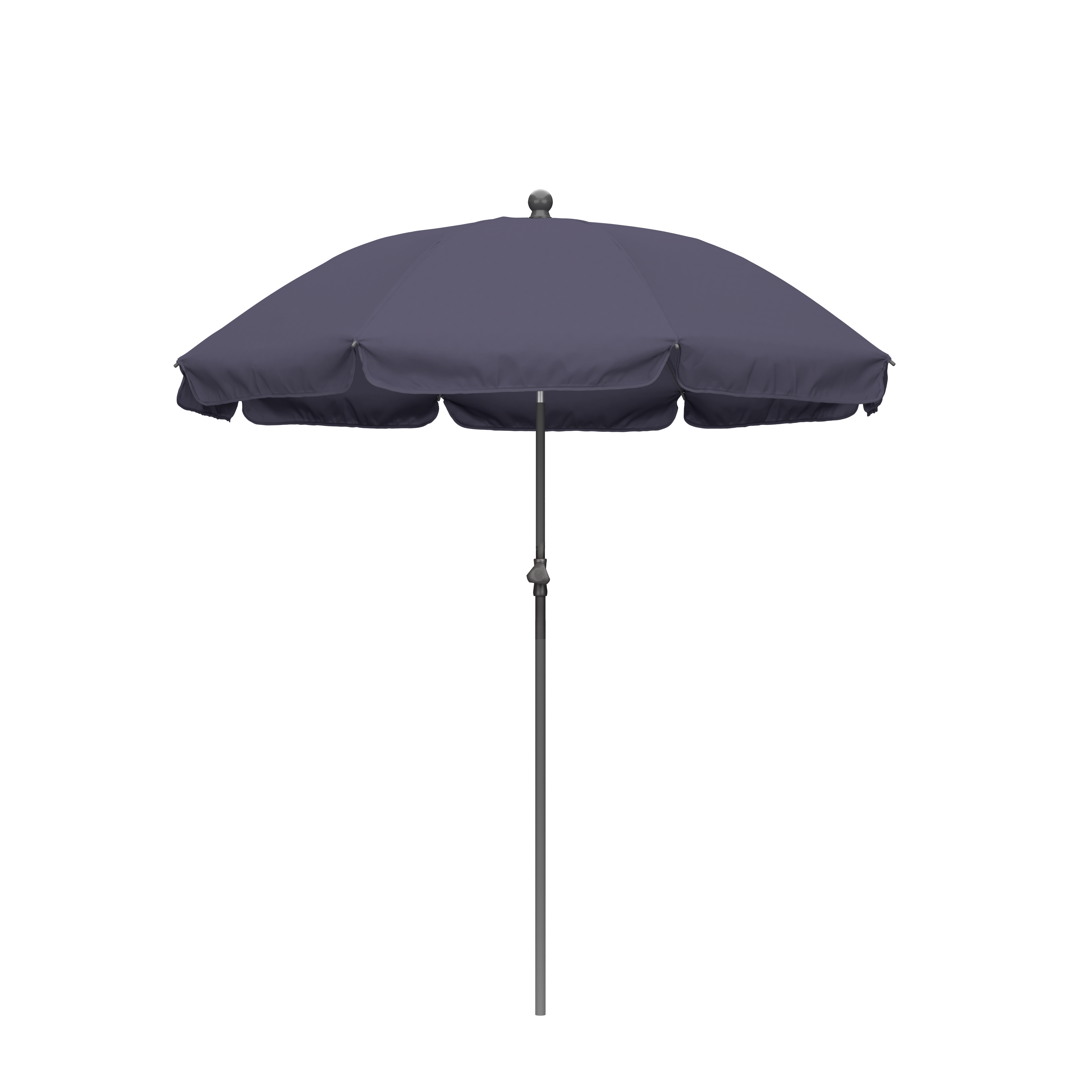 Parasol de mástil central redondo de acero COMATEX D200 azul ø 200 cm - 4