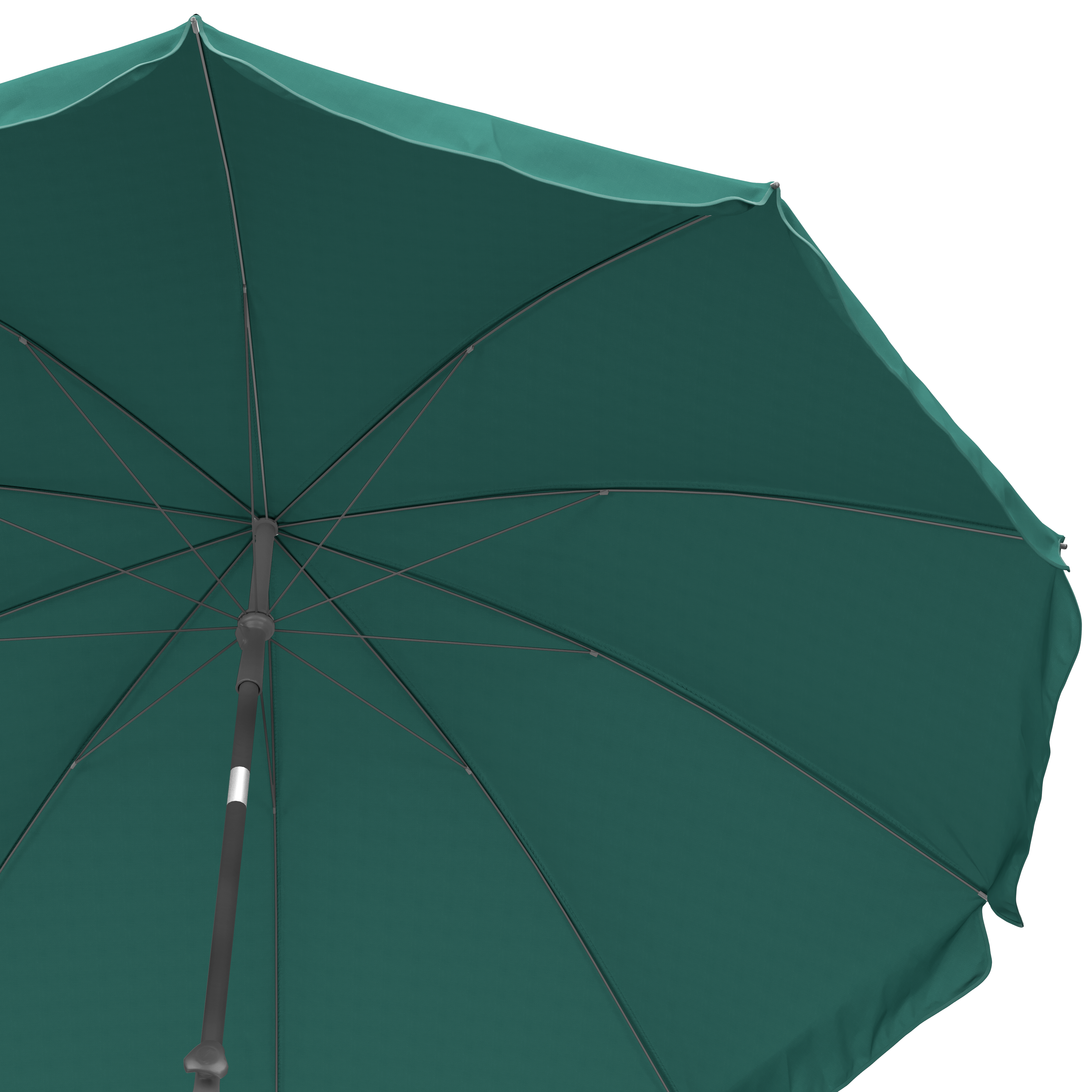 Parasol de mástil central redondo de acero COMATEX D250 verde ø 250 cm - 4