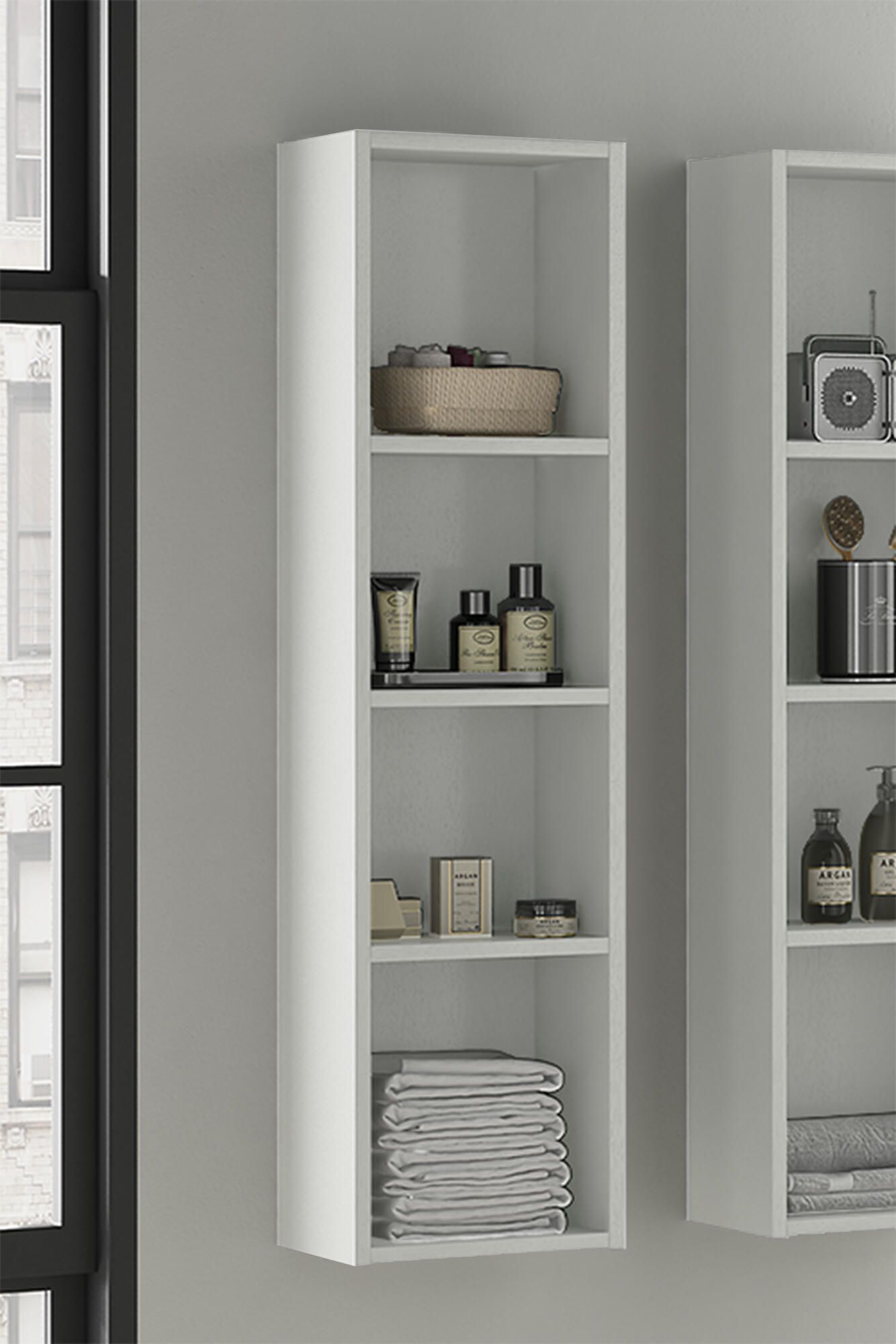 Colonna per mobile bagno Element VISOBATH P 20 x L 30 x H 110 cm bianco - 2
