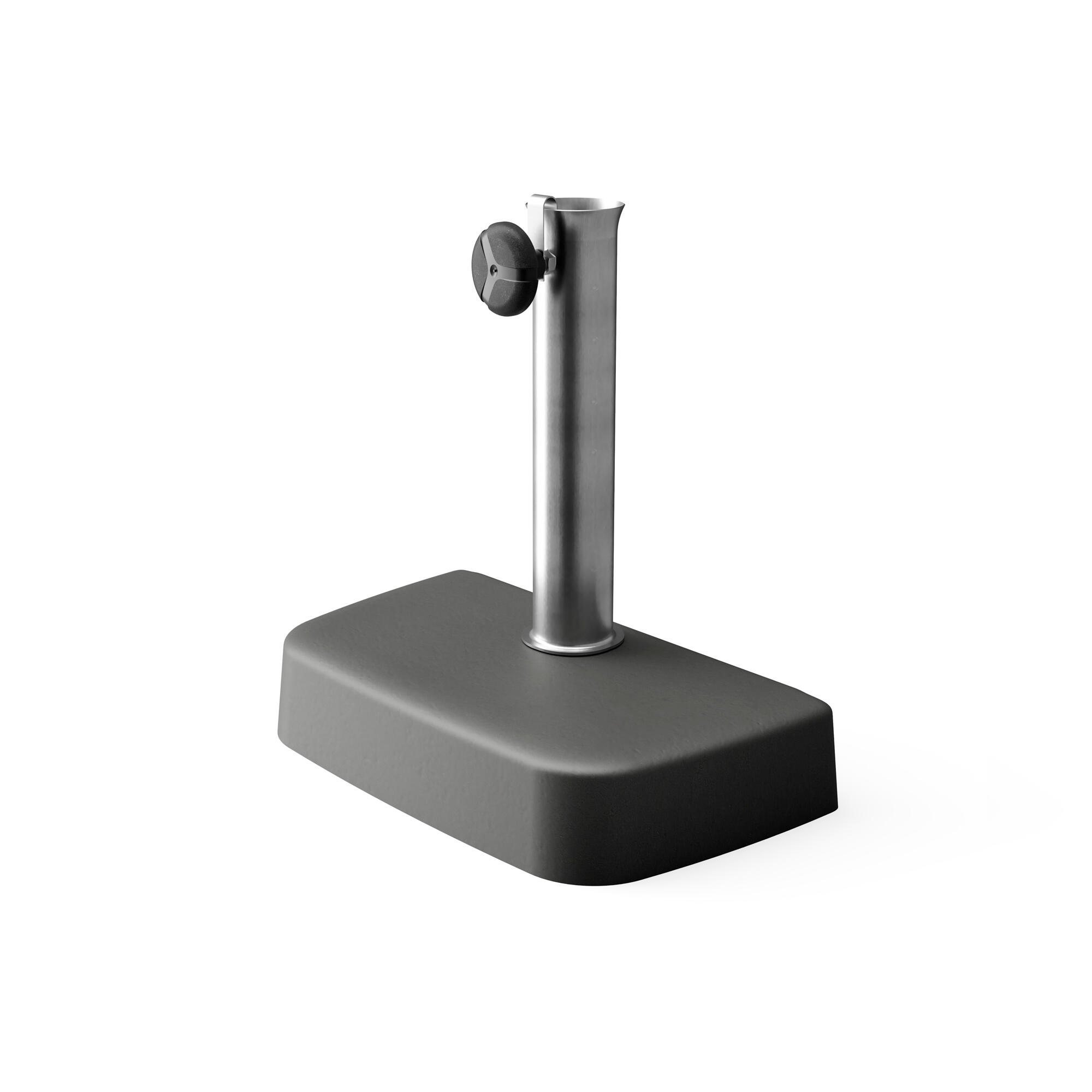 Pie de parasol alf rectangular de hormigón de 20 kg negro