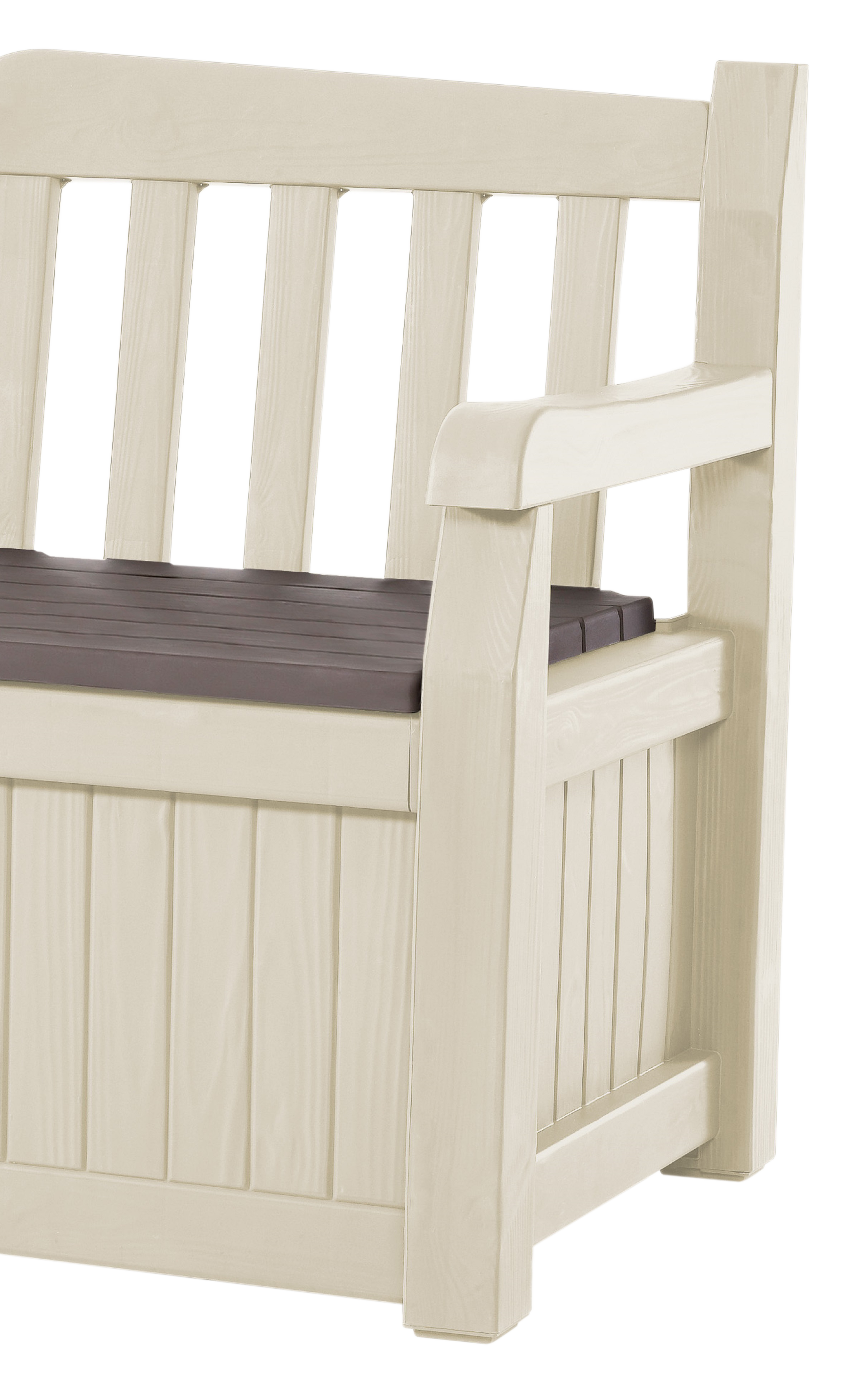 Banco e baú de resina GARDEN BENCH 265L 84X140X60CM - 6