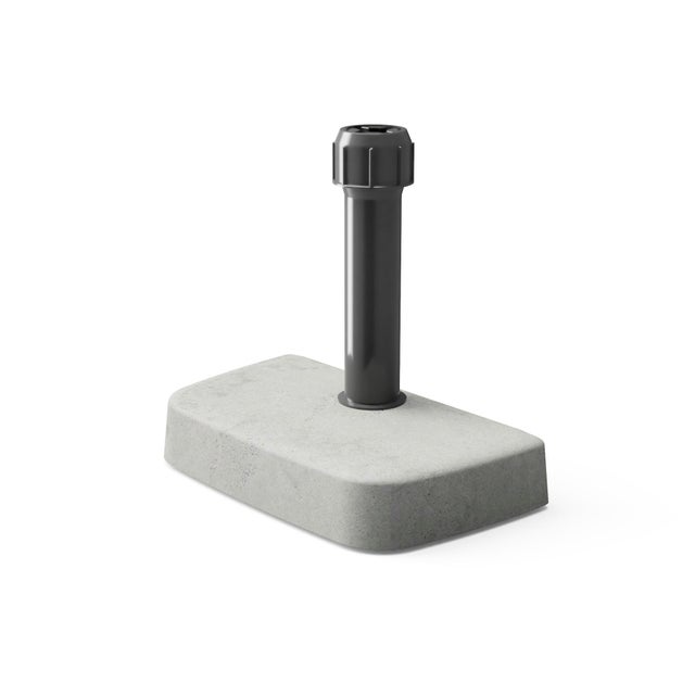 Pie de parasol Alf rectangular de hormigón de 15 kg gris