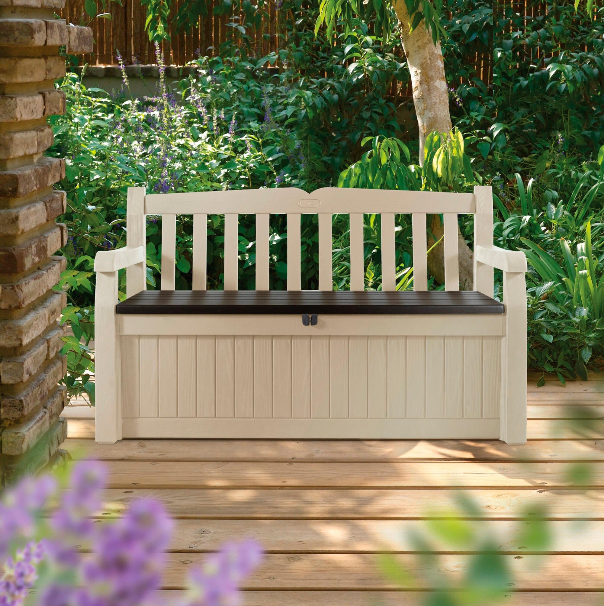 Banco e baú de resina GARDEN BENCH 265L 84X140X60CM - 10