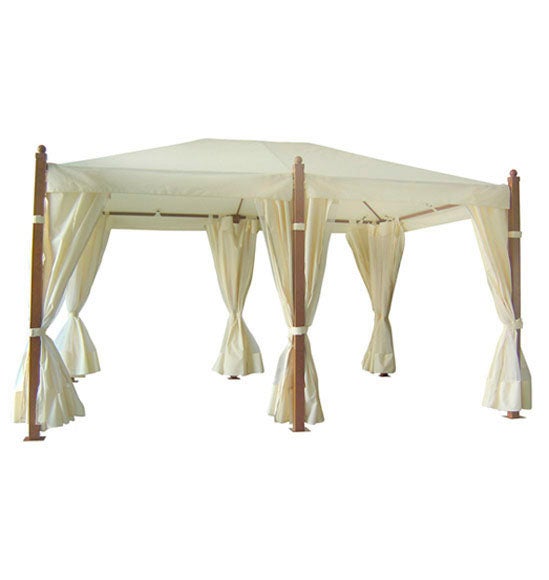 Cortinas para pérgola de poliéster beige 300x400cm