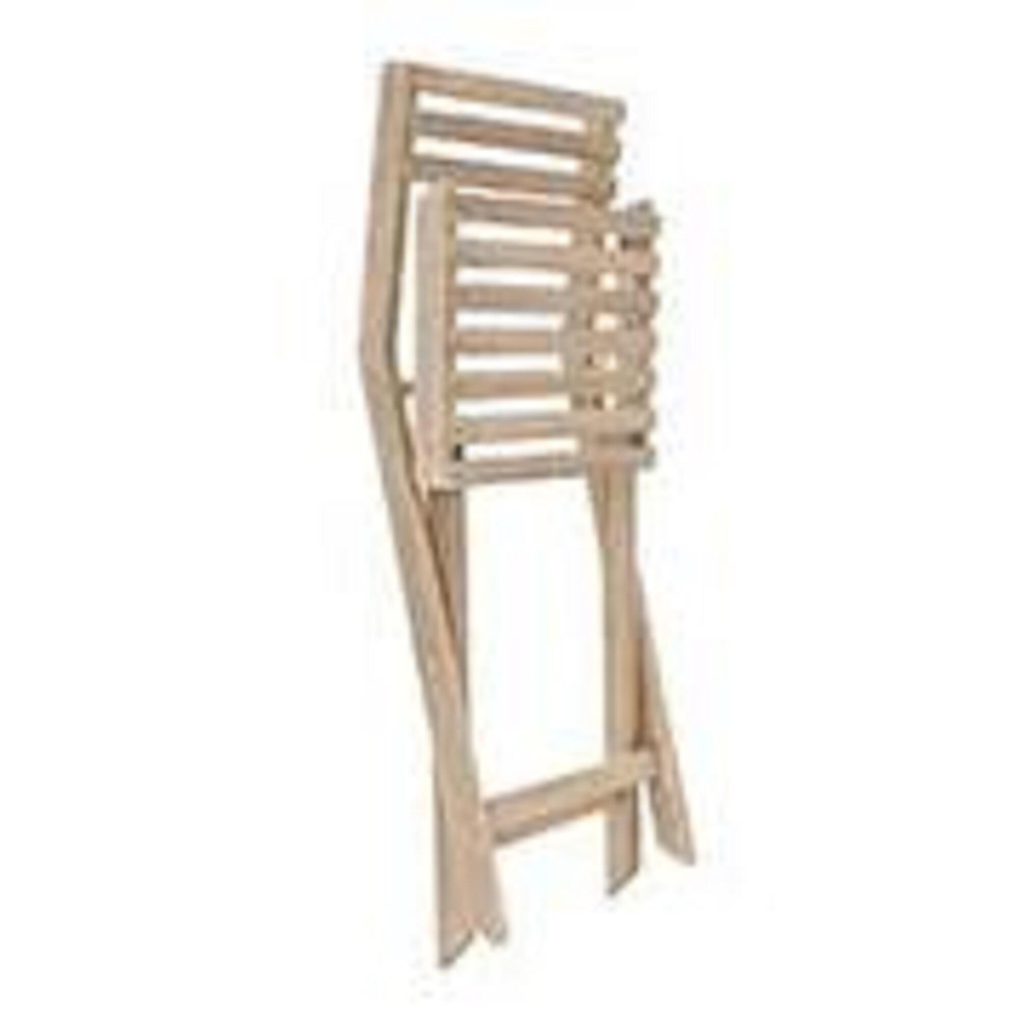 Set de muebles de exterior plegable de acacia NATERIAL Solis para 4 personas - 36