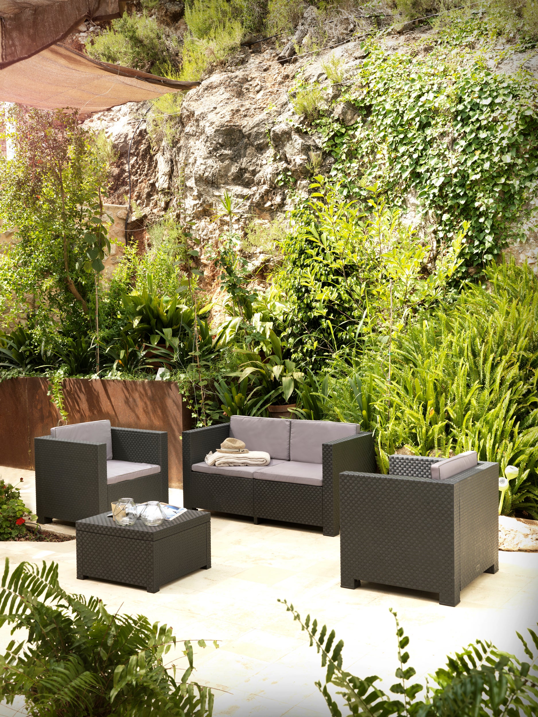 Conjunto de jardín DIVA MEDITERRÁNEO de 4 plazas - 3