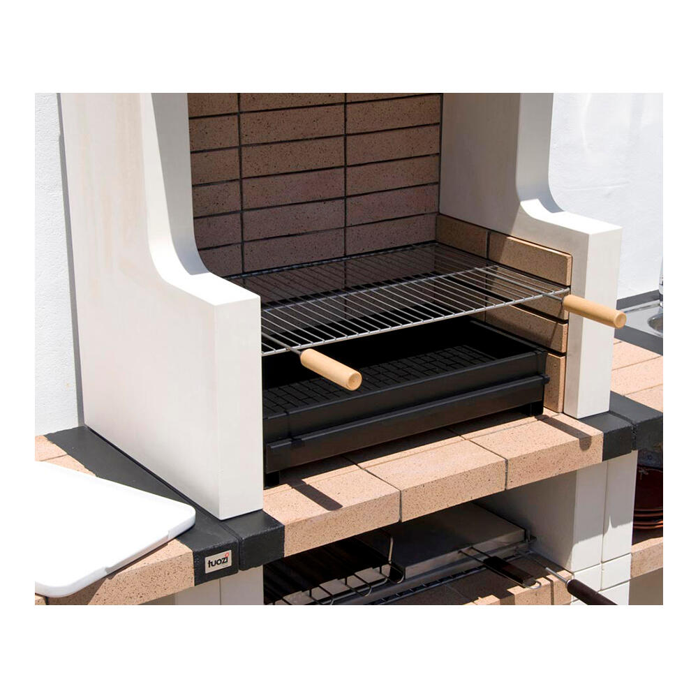 Barbacoa de obra TUOZI hormigón madera y carbón Durango recomendado para menos de 6 personas - 11