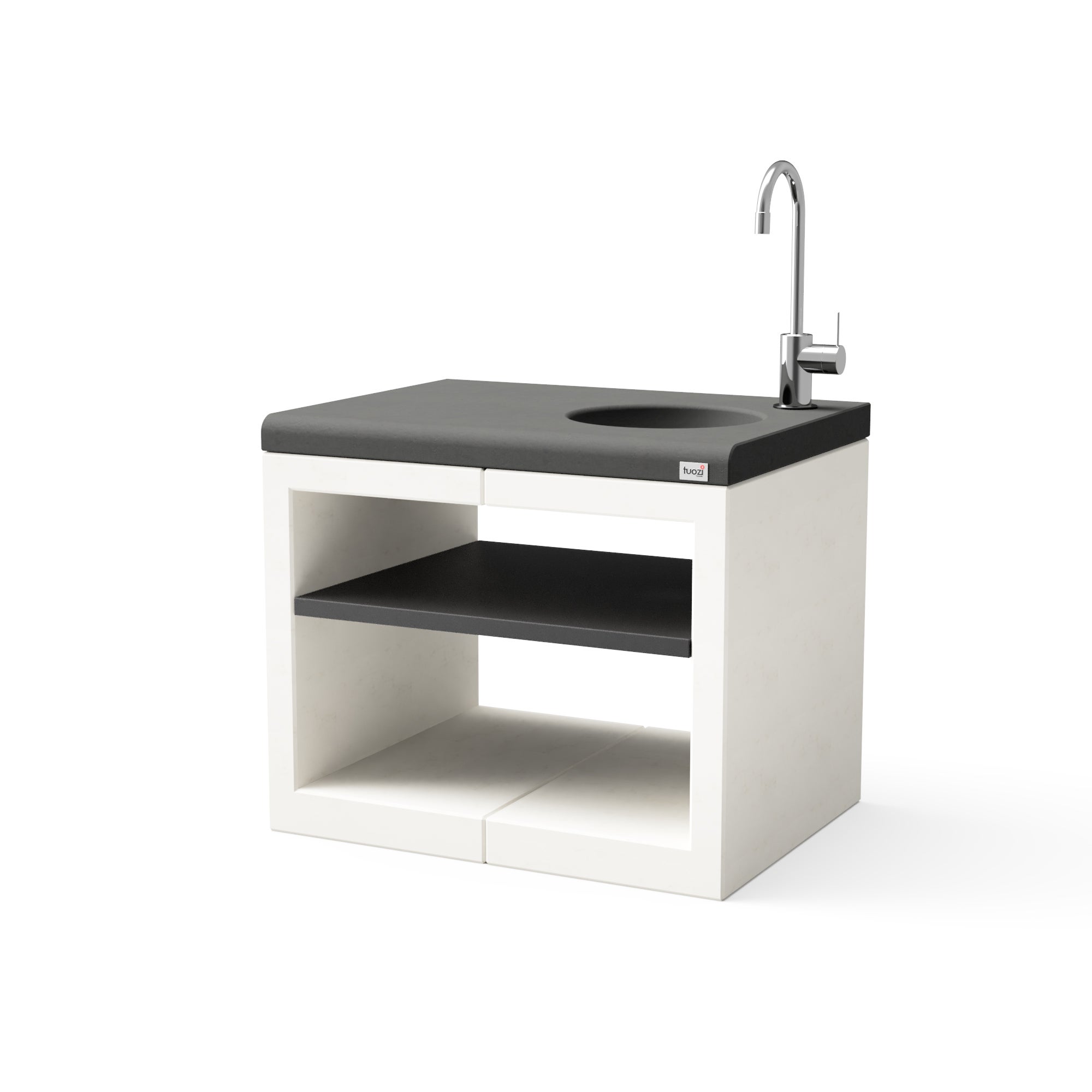 Modulo bancada kitaway lis b/n fregadero