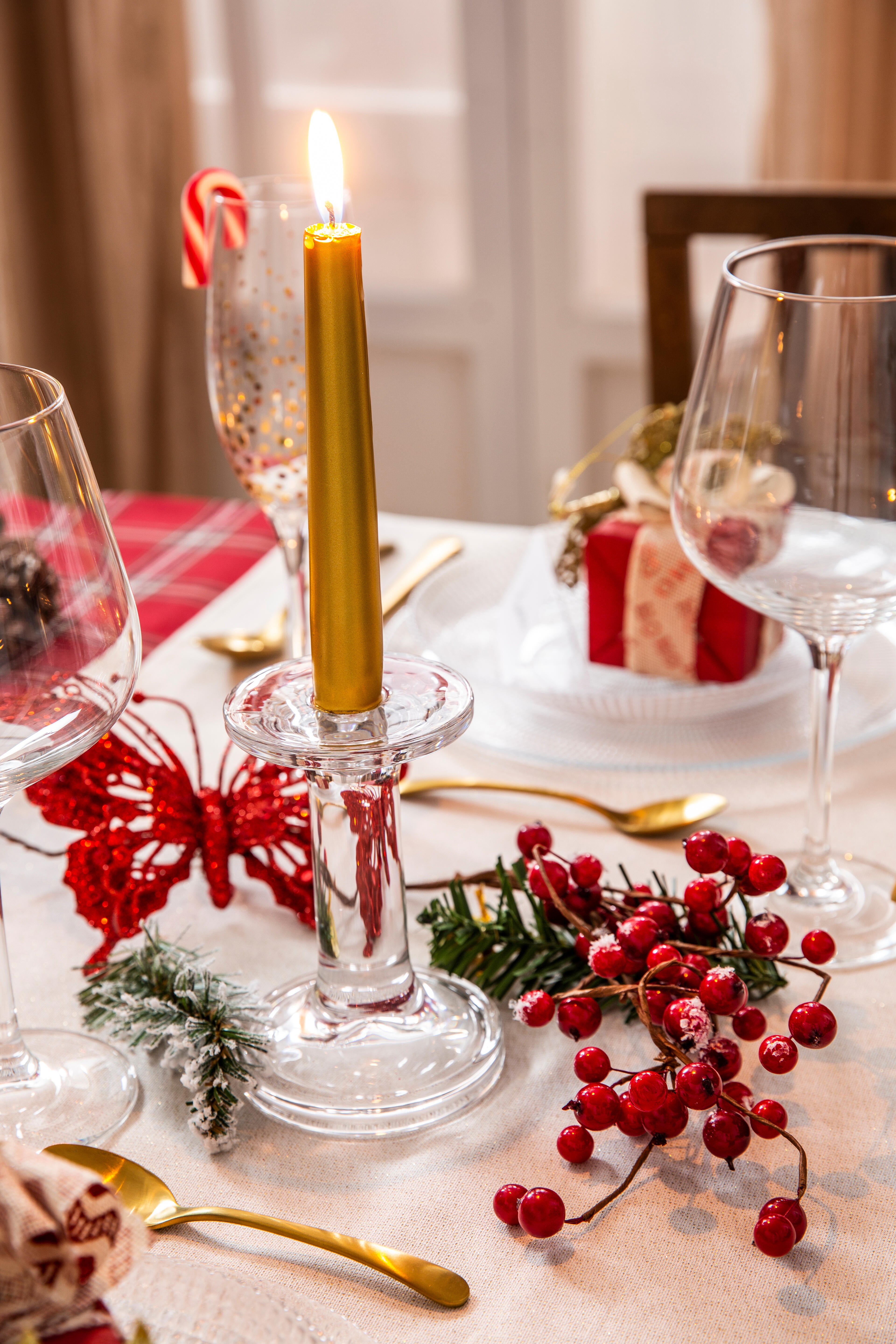 Rama con bayas rojo Ø 20 cm - 11