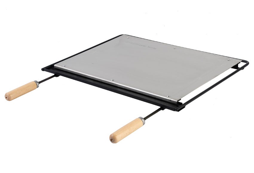 Plancha para barbacoa de acero inoxidable 41x2.7x54 cm
