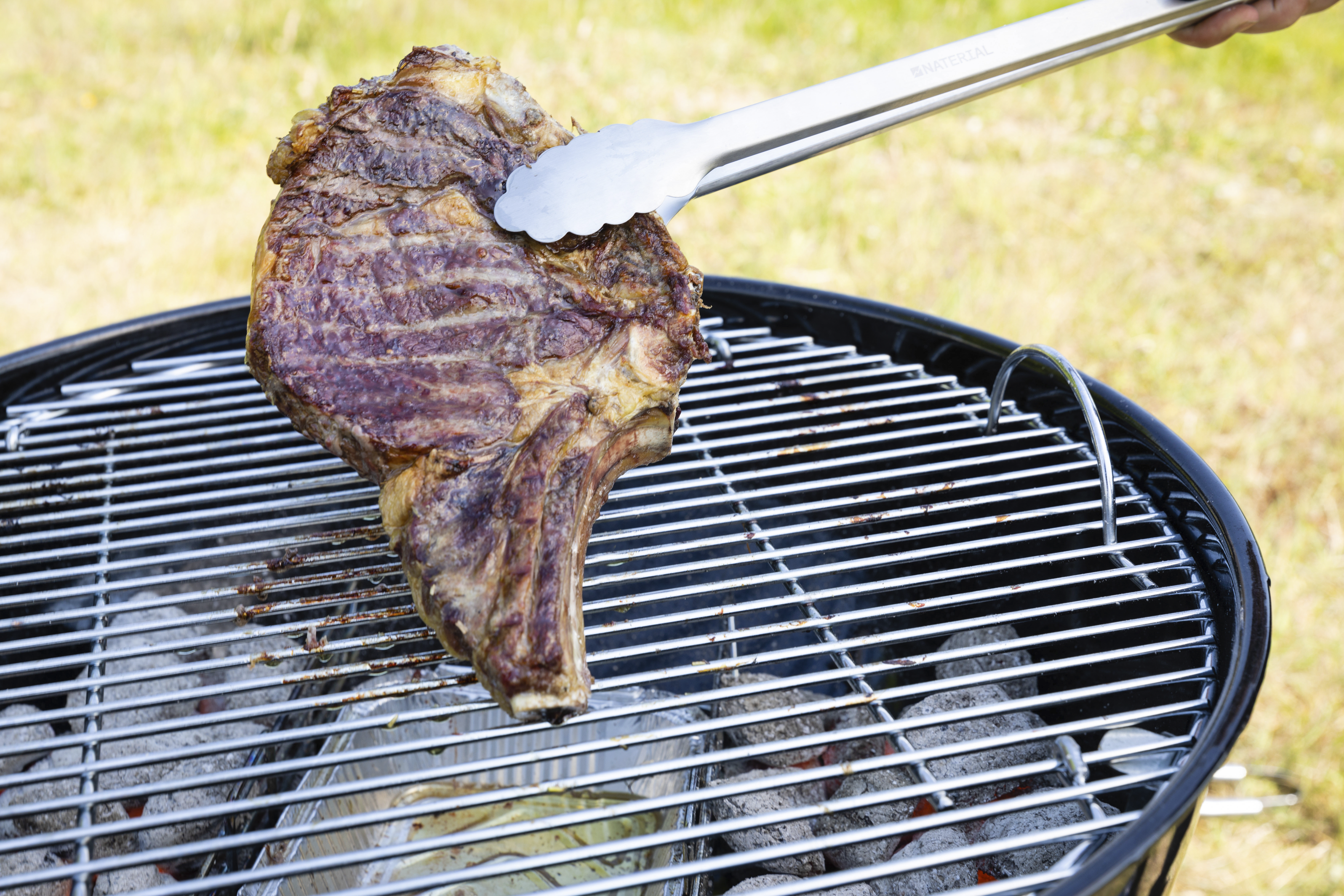 Pinze per barbecue  in inox grezzo NATERIAL L 8.8 x L 20.5 x H 46.8 cm, 3 pezzi - 7