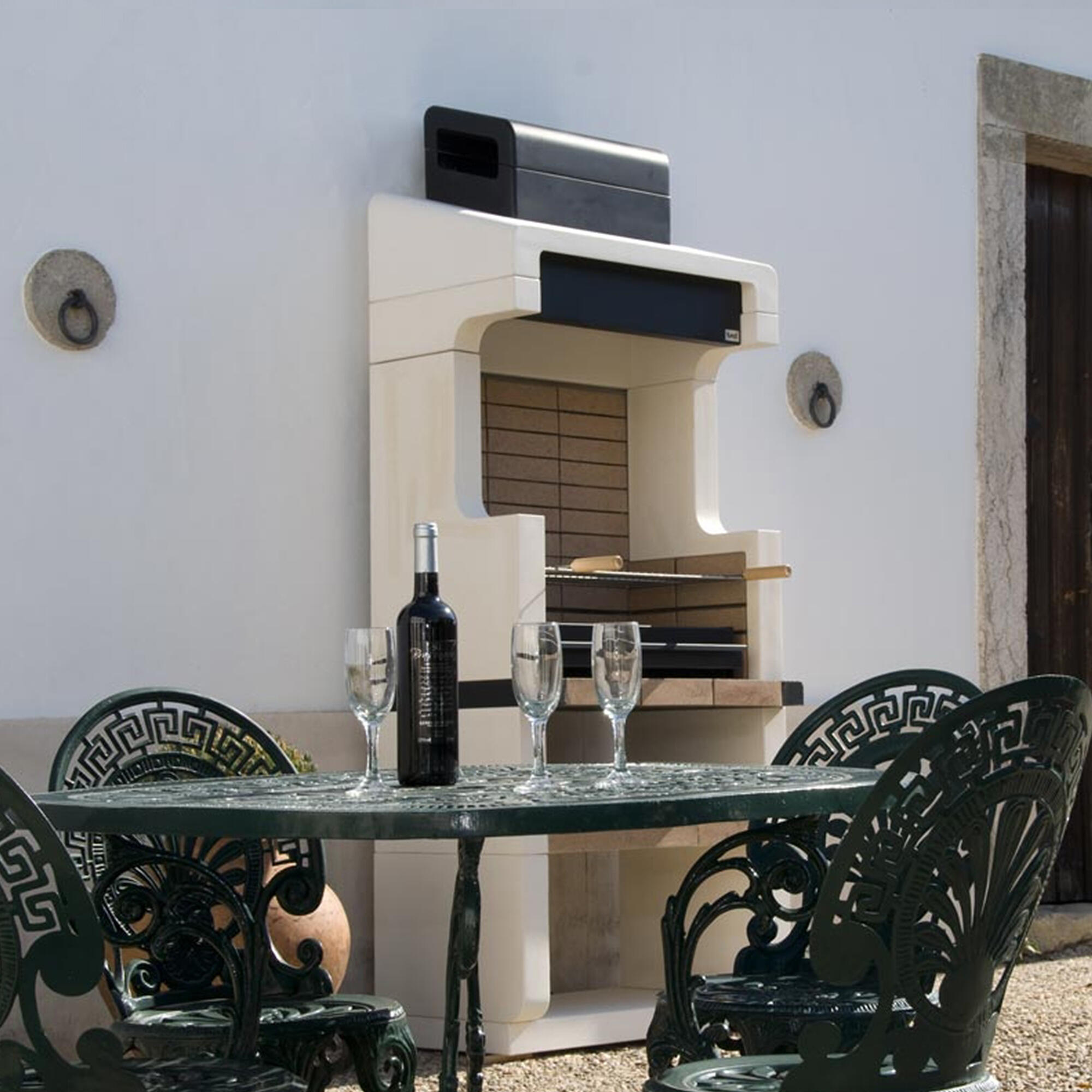 Barbacoa de obra TUOZI hormigón madera y carbón Durango recomendado para menos de 6 personas - 9