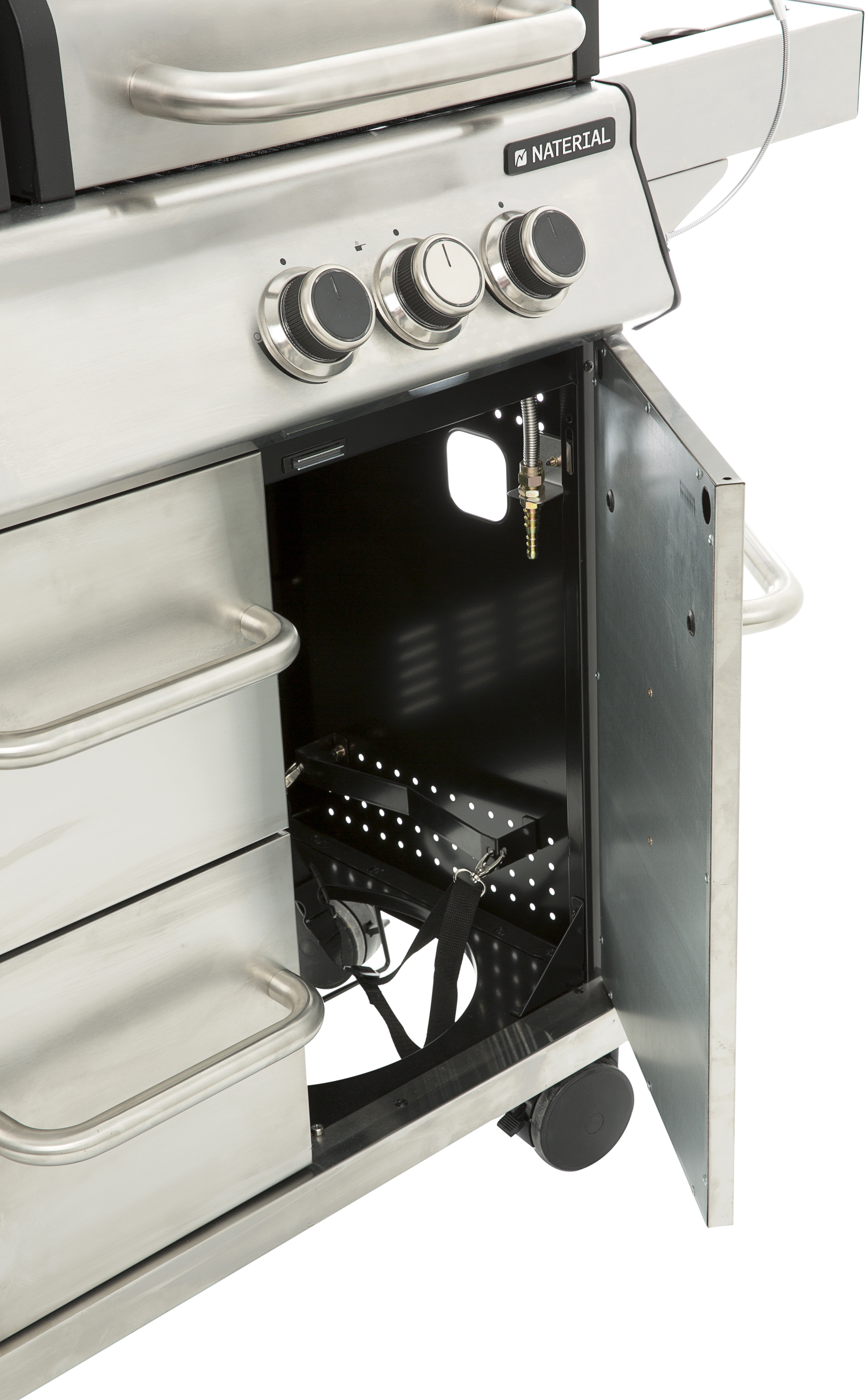 Barbecue a gas NATERIAL Hudson 3 bruciatori + 1 laterale extra - 14