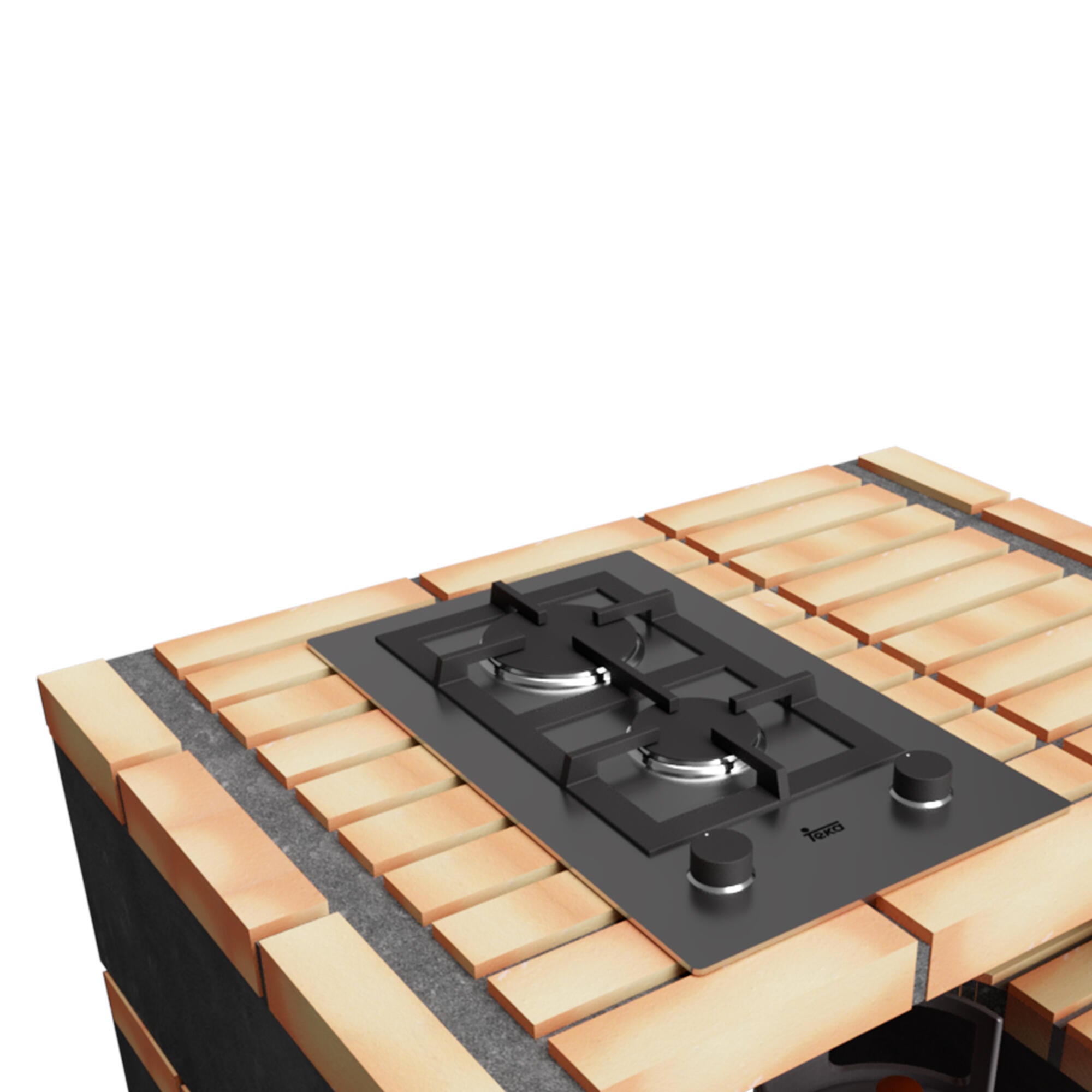 Bancada para barbecue 64x81x86.5 cm Movelar - 3