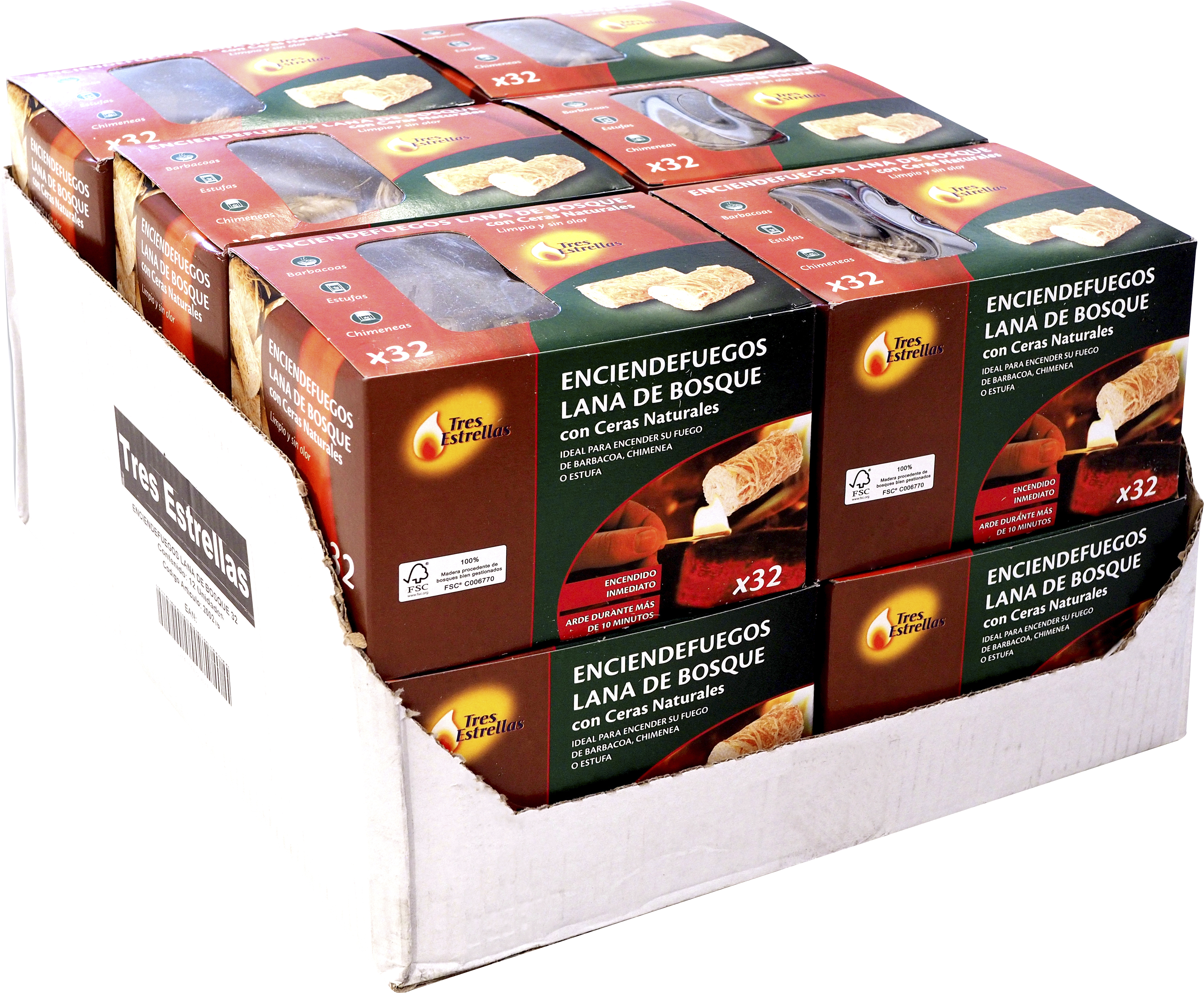 Paquete de 32 encendedores lana de bosque - 2