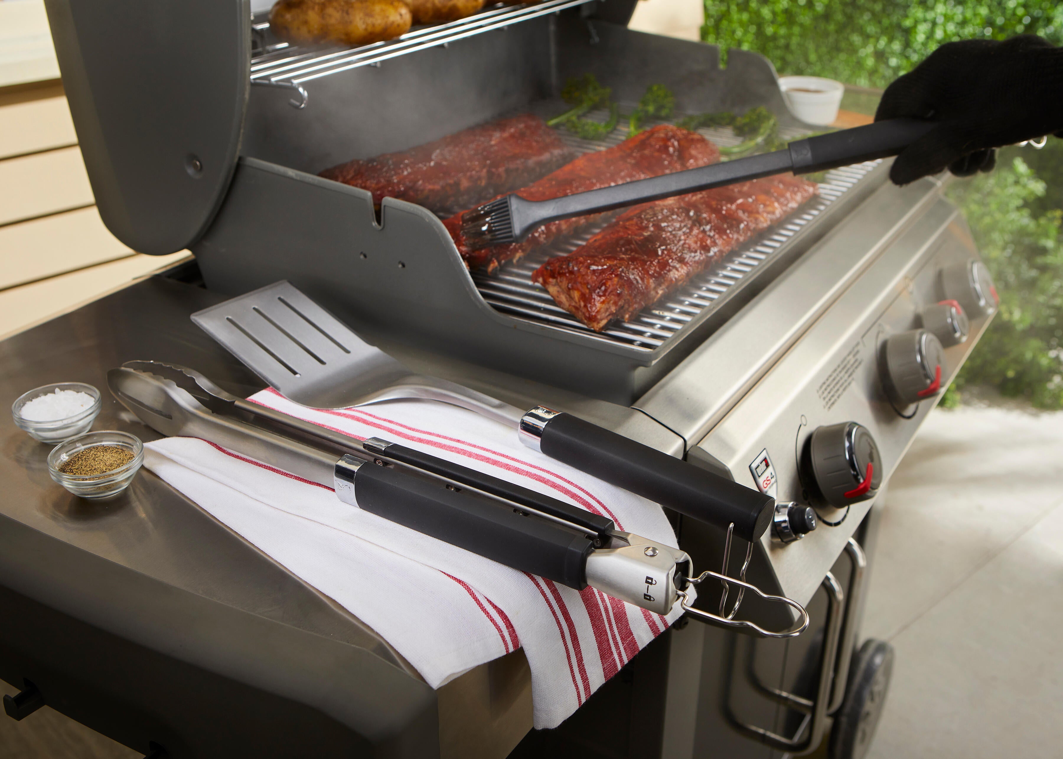 Pinza per barbecue in acciaio WEBER Kit 3 accessori Precision L 27 x L 5.5 x H 58 cm - 6