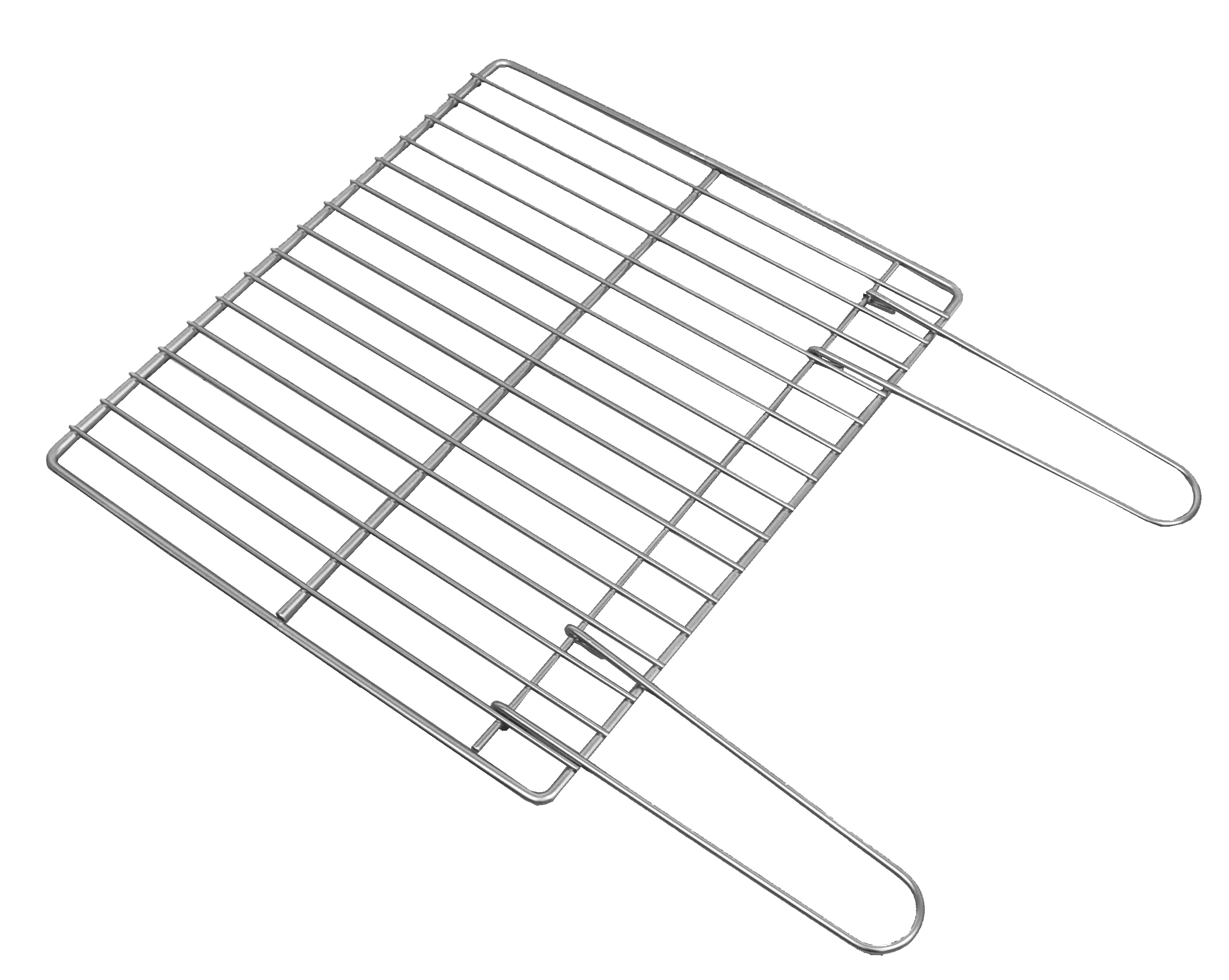 Parrilla de acero cincado para barbacoa 68x41 cm