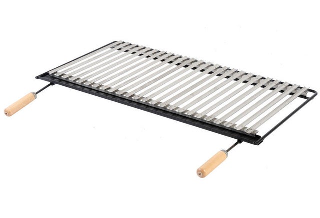 Parrilla de la barbacoa de acero inoxidable 41x2.7x76 cm