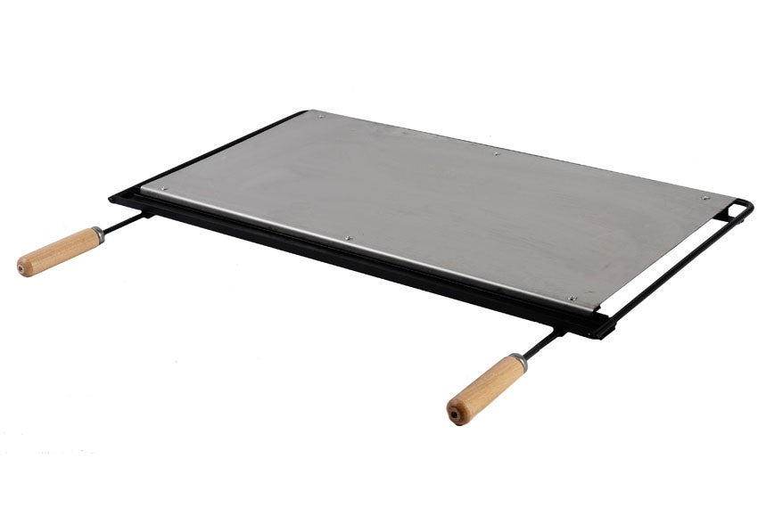 Plancha para barbacoa de acero inoxidable 71x2.7x41 cm