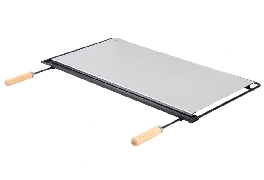 Plancha para barbacoa de acero inoxidable 41x2.7x54 cm