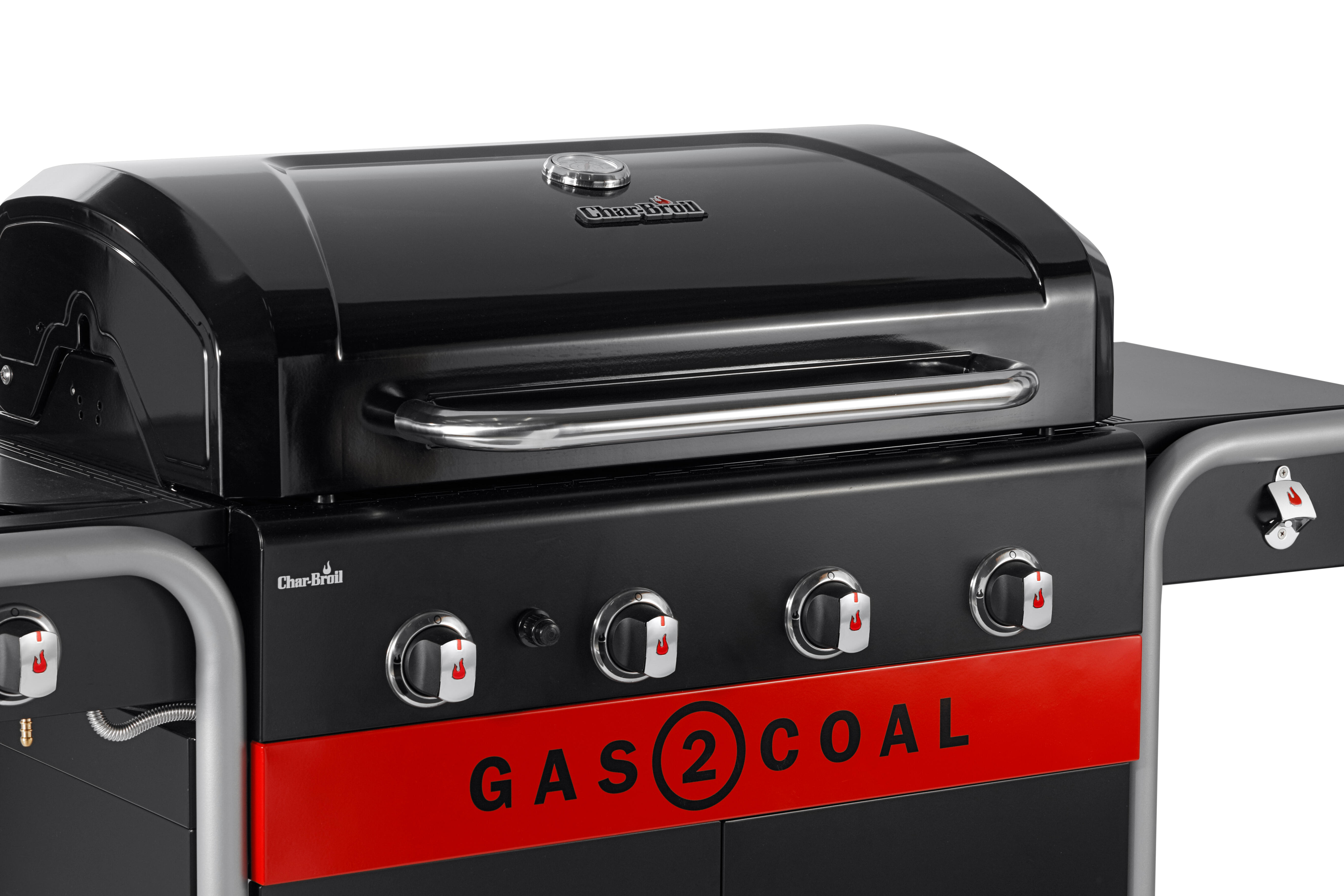 Barbecue a gas CHAR-BROIL 2 COAL 2.0 4B 4 bruciatori con fornello laterale extra - 6