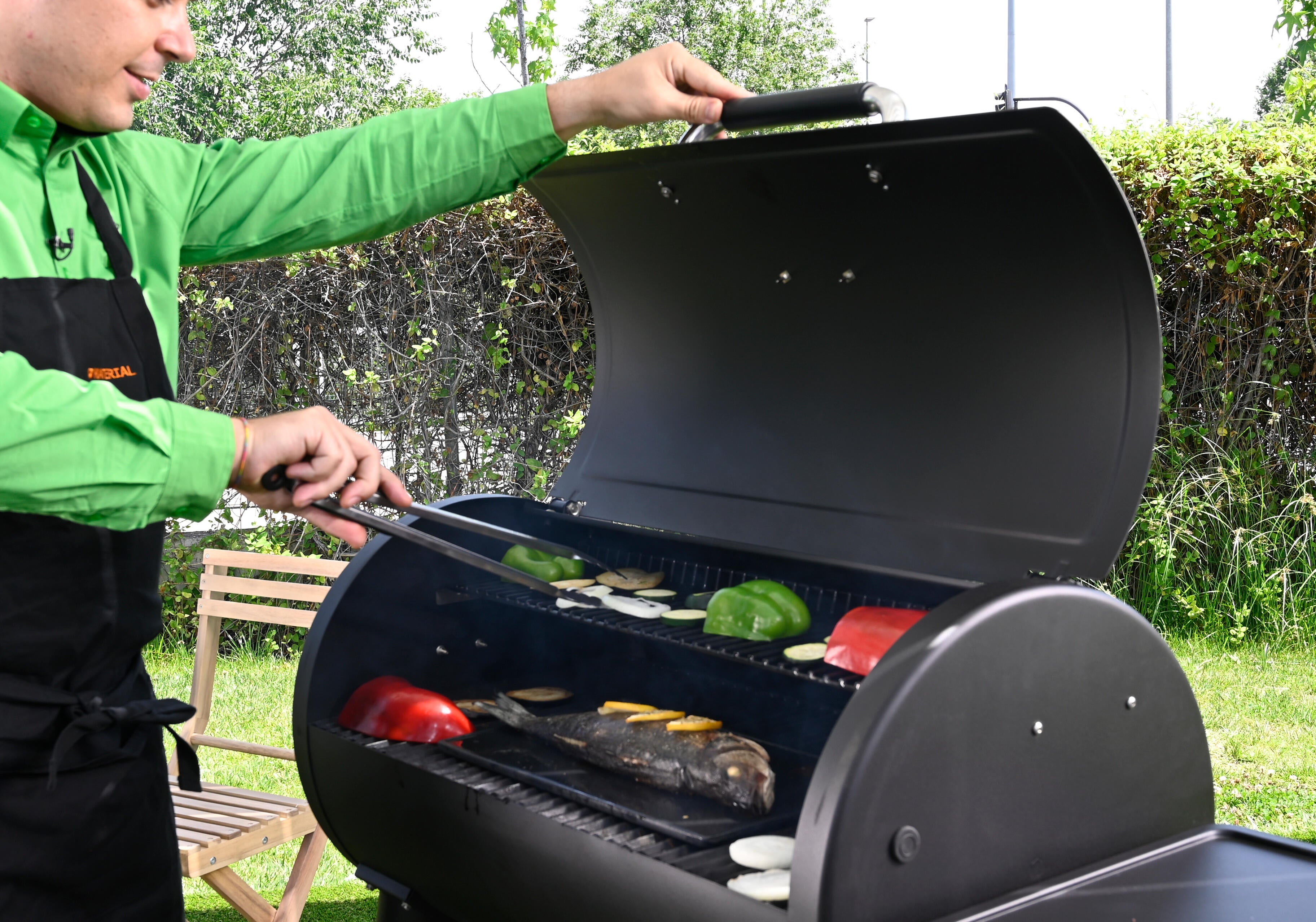 Set di accessori per cibo per barbecue in inox grezzo NATERIAL L 21 x L 46.4 x H 9.6 cm, 5 pezzi - 6