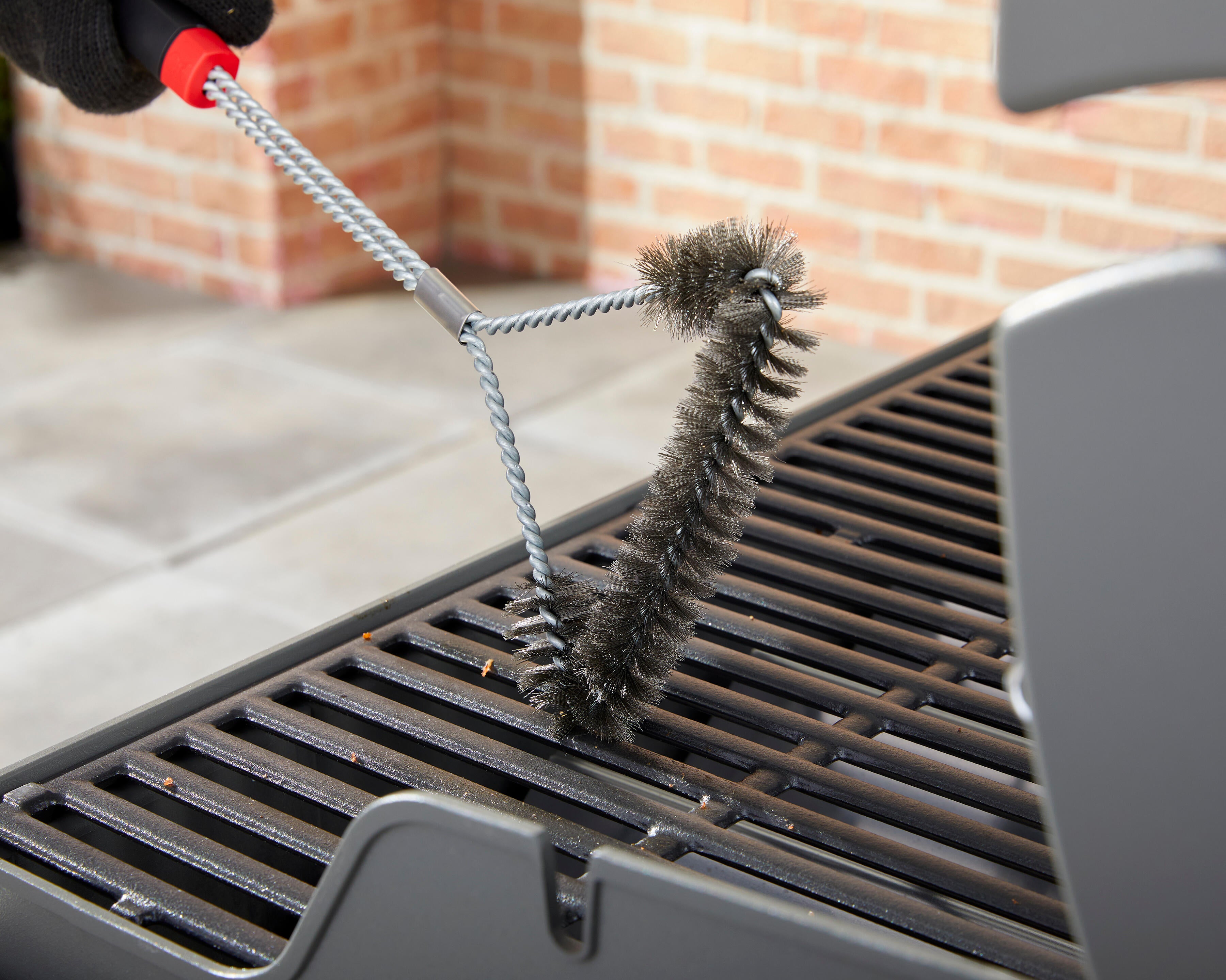 Spazzola per barbecue WEBER  SPAZZOLA GRANDE ACCIAIO 46 CM - 6